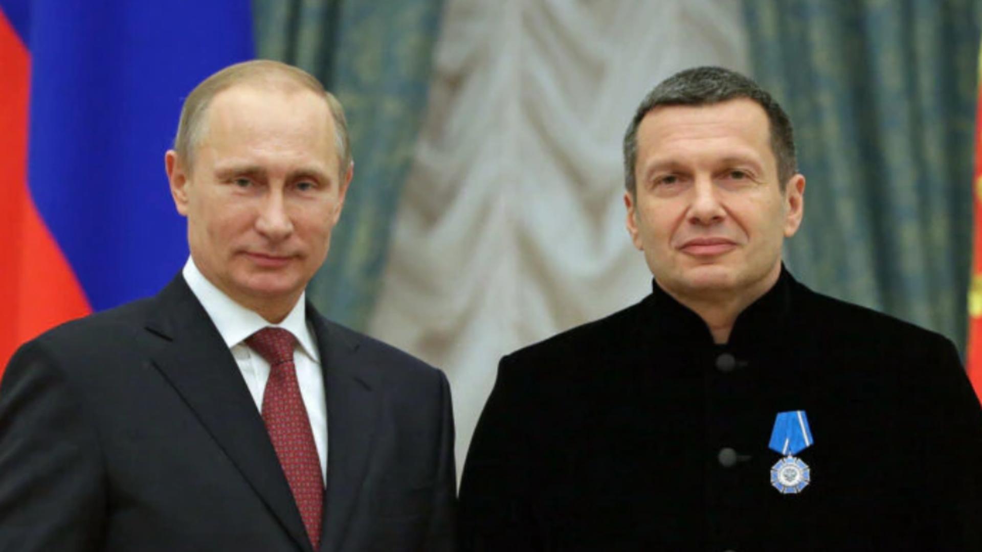 Vladimir Putin și Vladimir Solovyov Foto: Profi Media