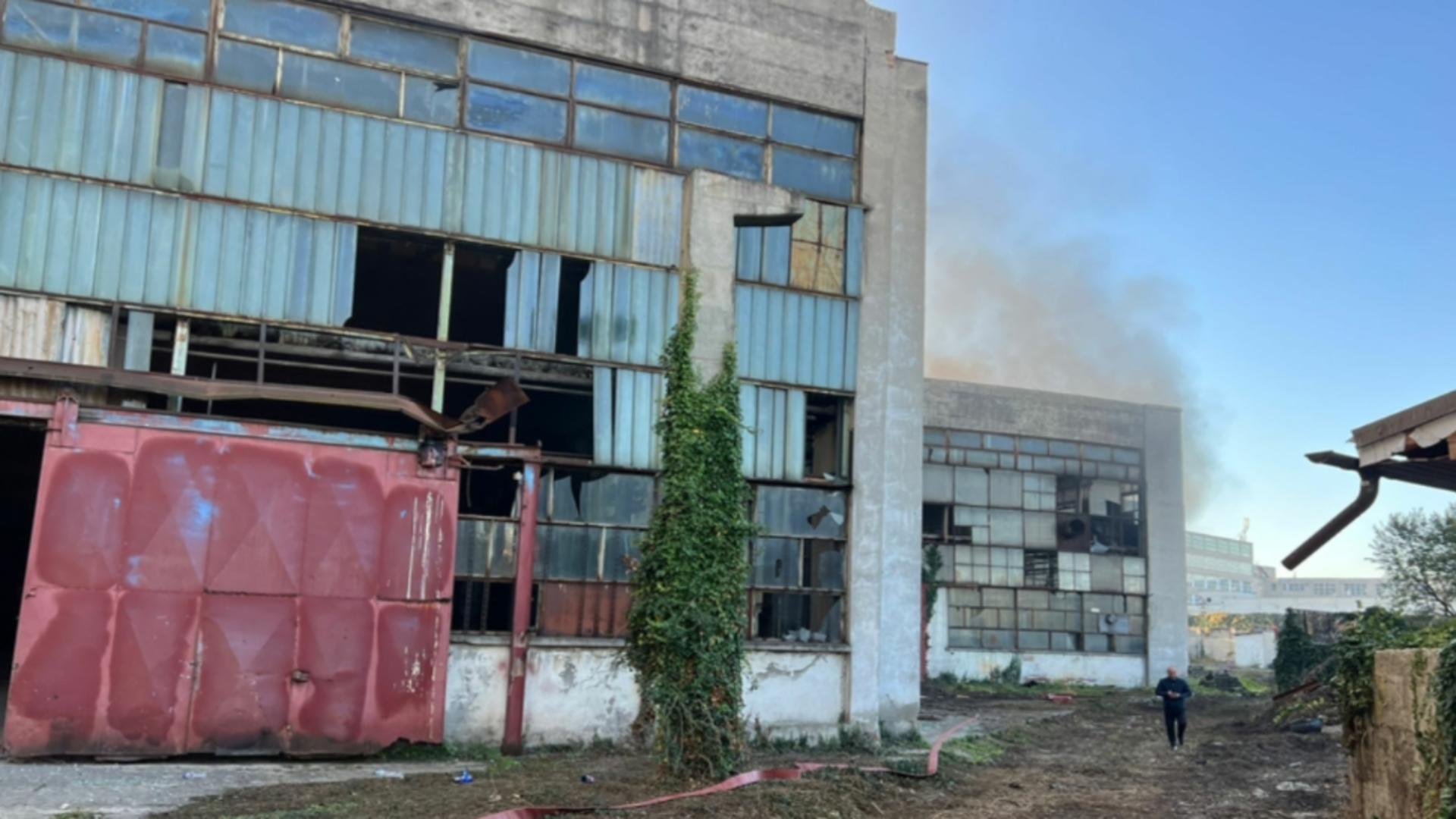Incendiu la fabrica Independența din Sibiu