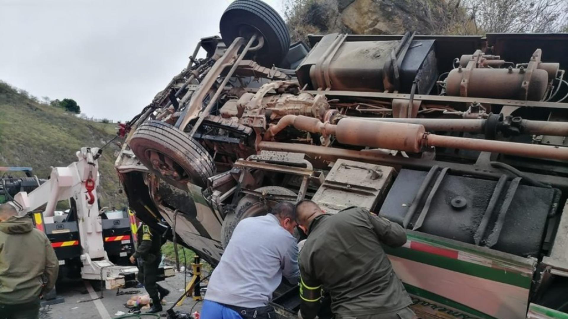 Accident de autobuz în Columbia