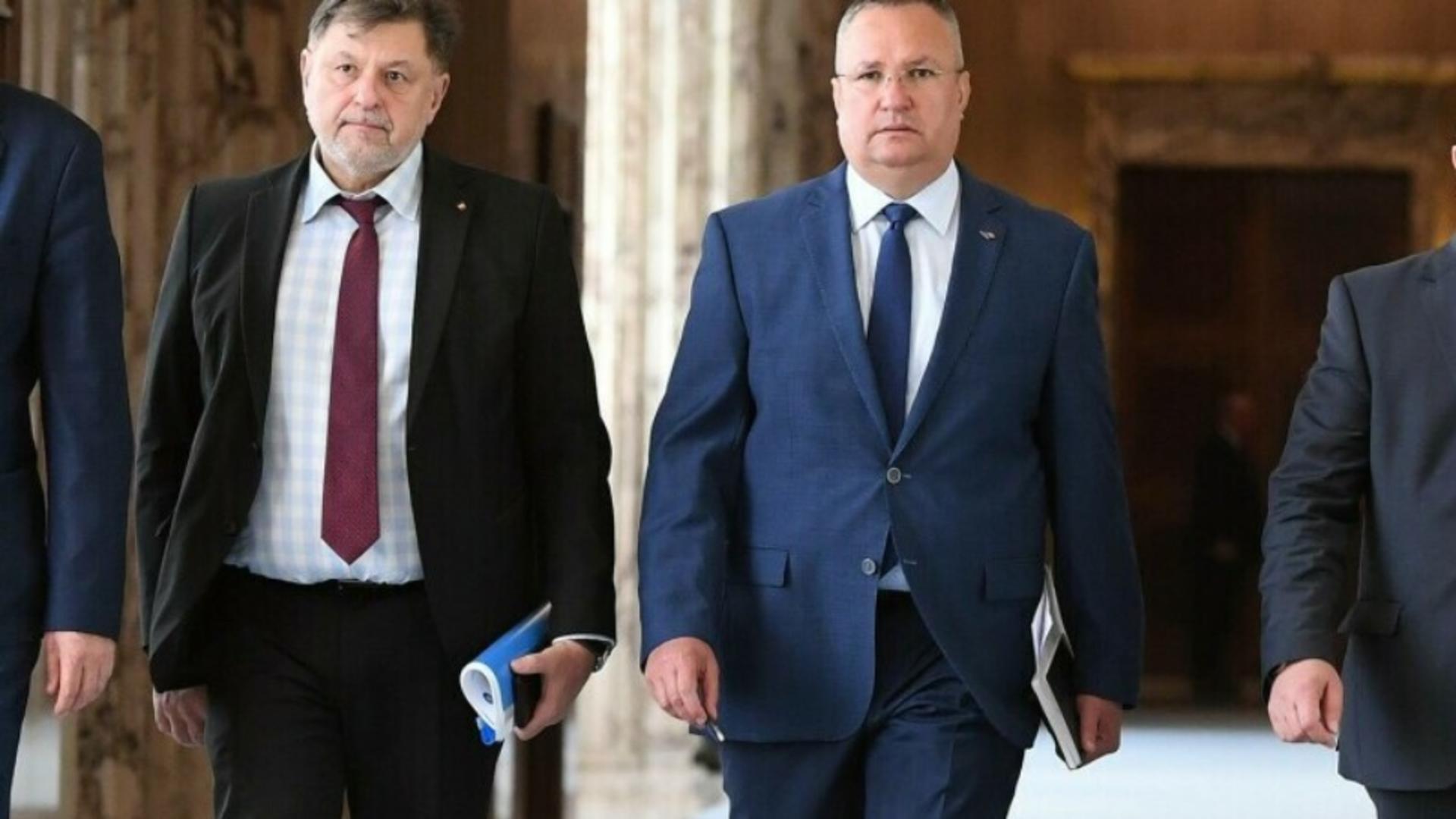 Nicolae Ciucă și Alexandru Rafila (foto: Agerpres)