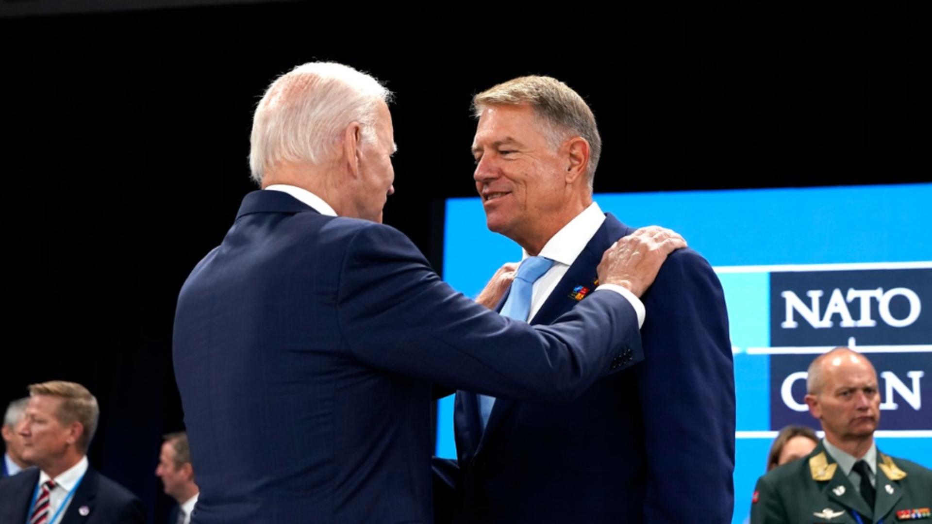 Joe Biden și Klaus Iohannis/ Profimedia