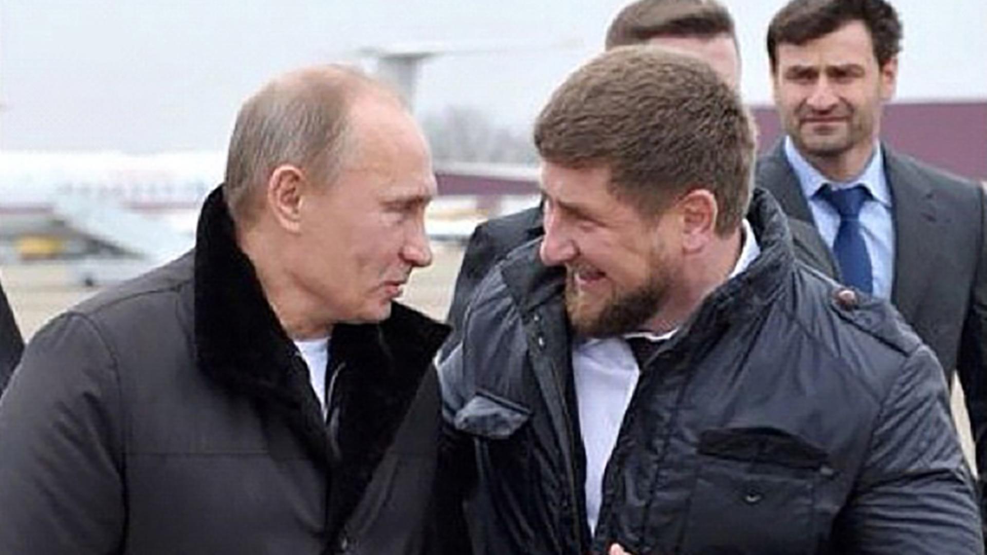 Vladimir Putin și Ramzan Kadîrov (seprembrie 2022 - Profimedia)
