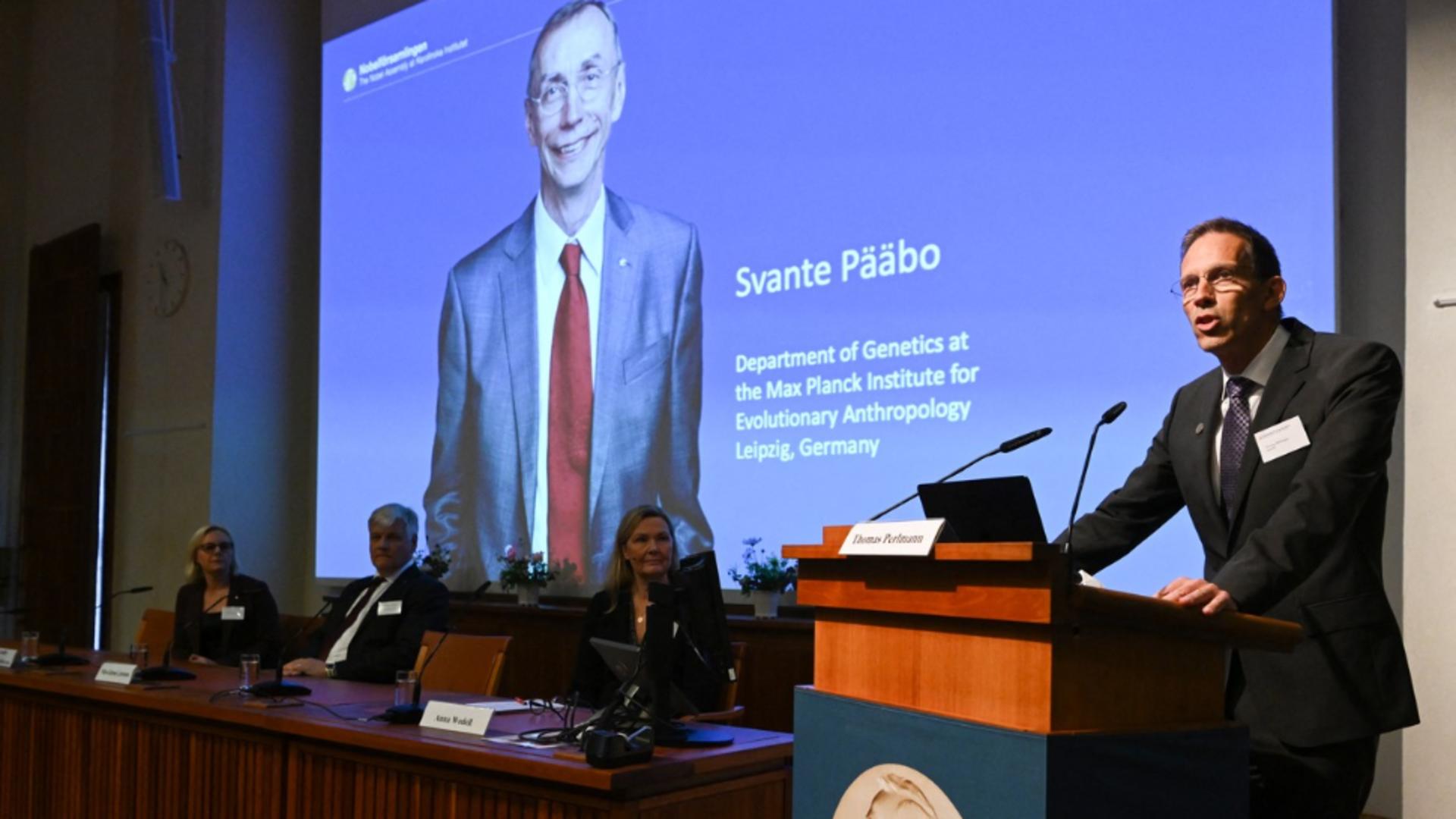Svante Pääbo, Premiul Nobel pentru Medicină 2022