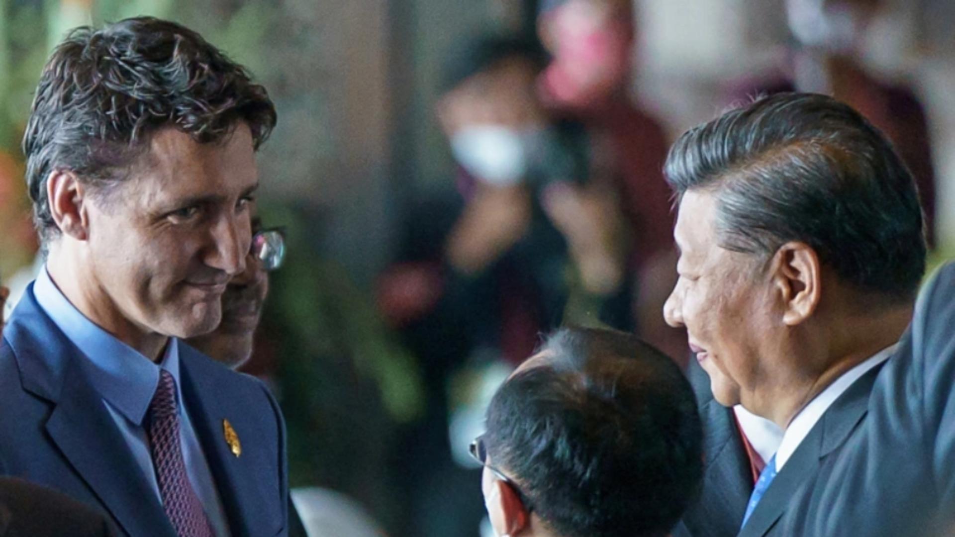 Xi Jinping, filmat în timp ce îl mustra pe omologul său canadian, premierul Justin Trudeau - VIDEO