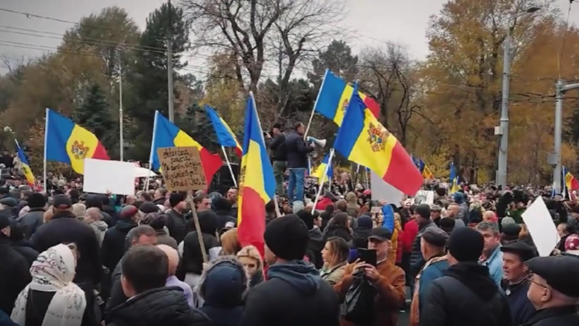 Continuă protestele din Republica Moldova 