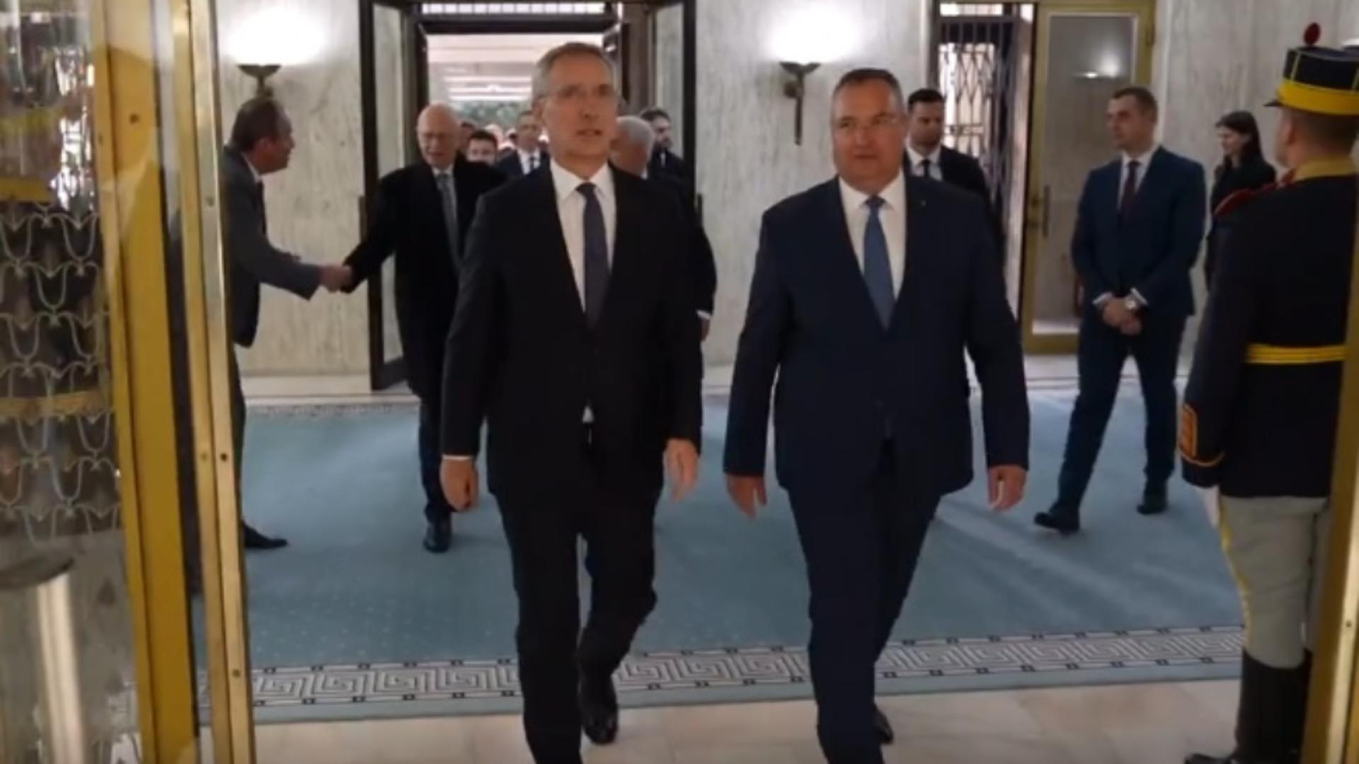 Întâlnire CRUCIALĂ la București a oficialilor NATO: Nicolae Ciucă l-a primit pe Jens Stoltenberg - DECIZII în războiul de la graniță