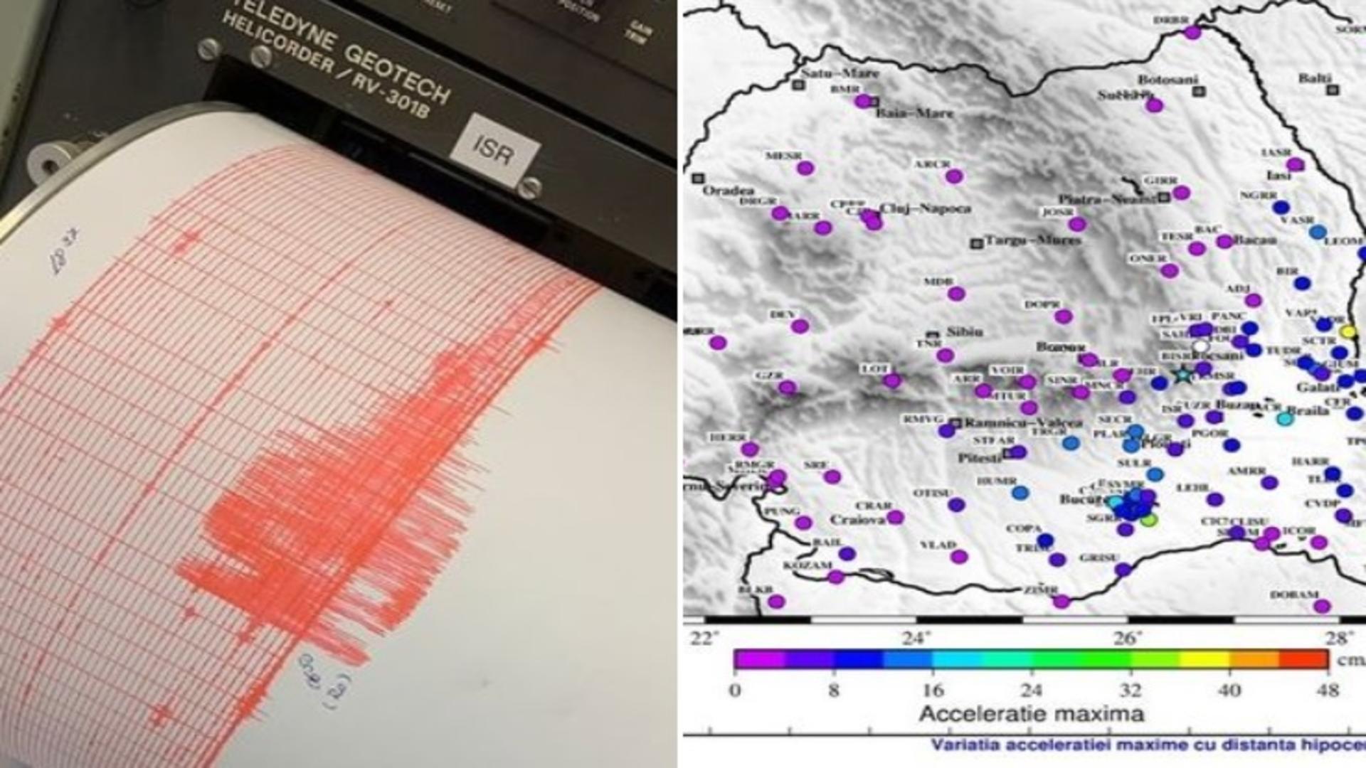 Cum a arătat cutremurul de 5,4 grade din această dimineață - IMAGINILE făcute publice de INFP