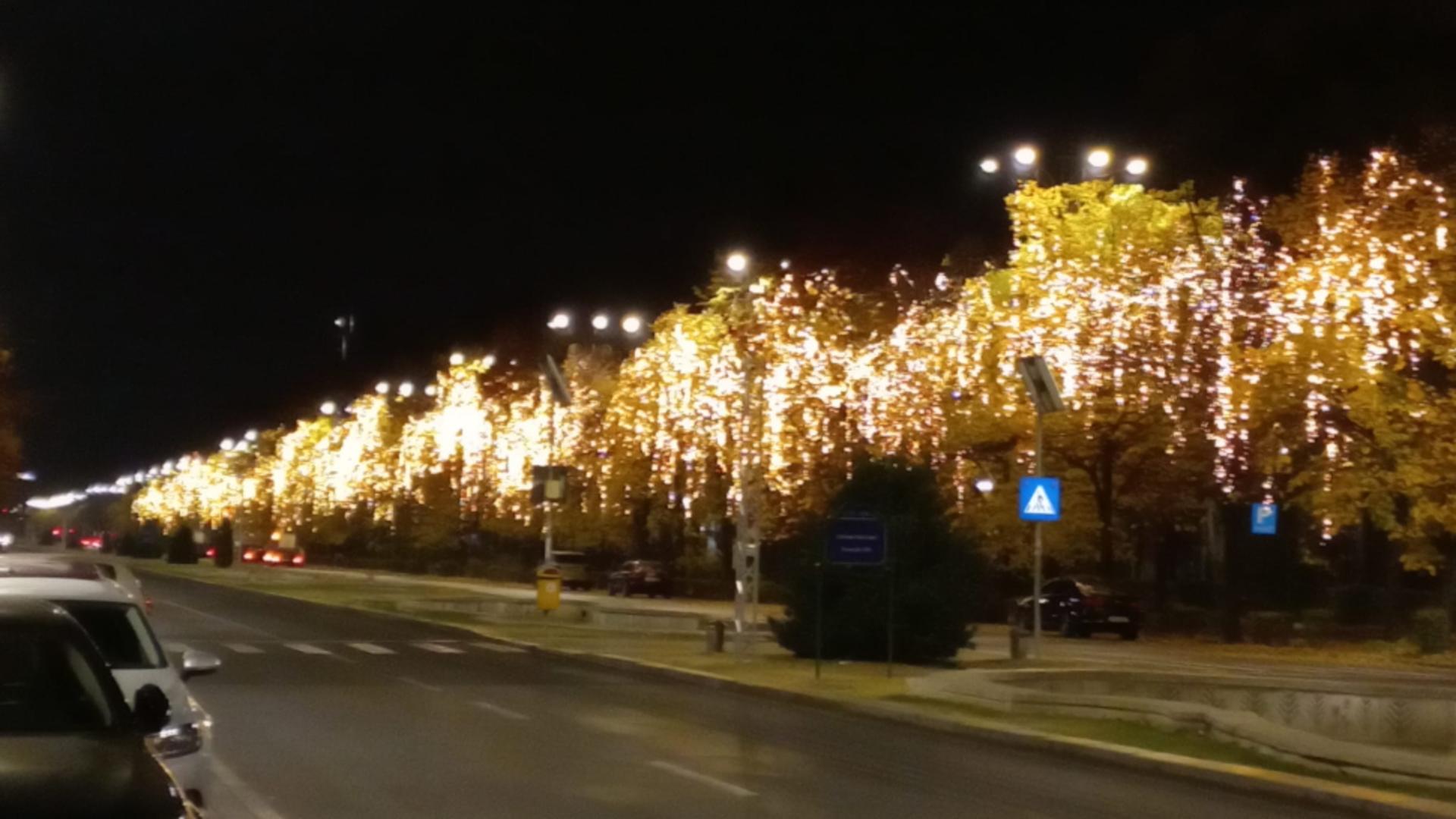 Bucureștiul, luminat „feeric”. Foto/PMB