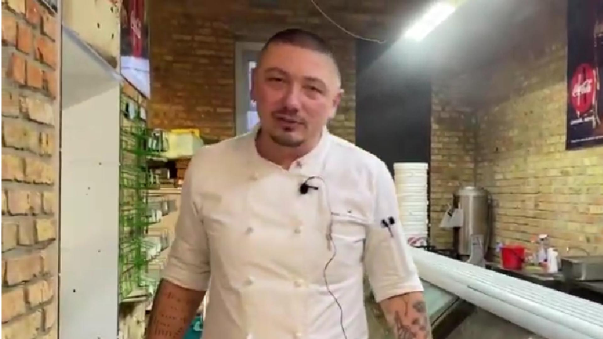 Bucătar ucrainean / Captură Youtube