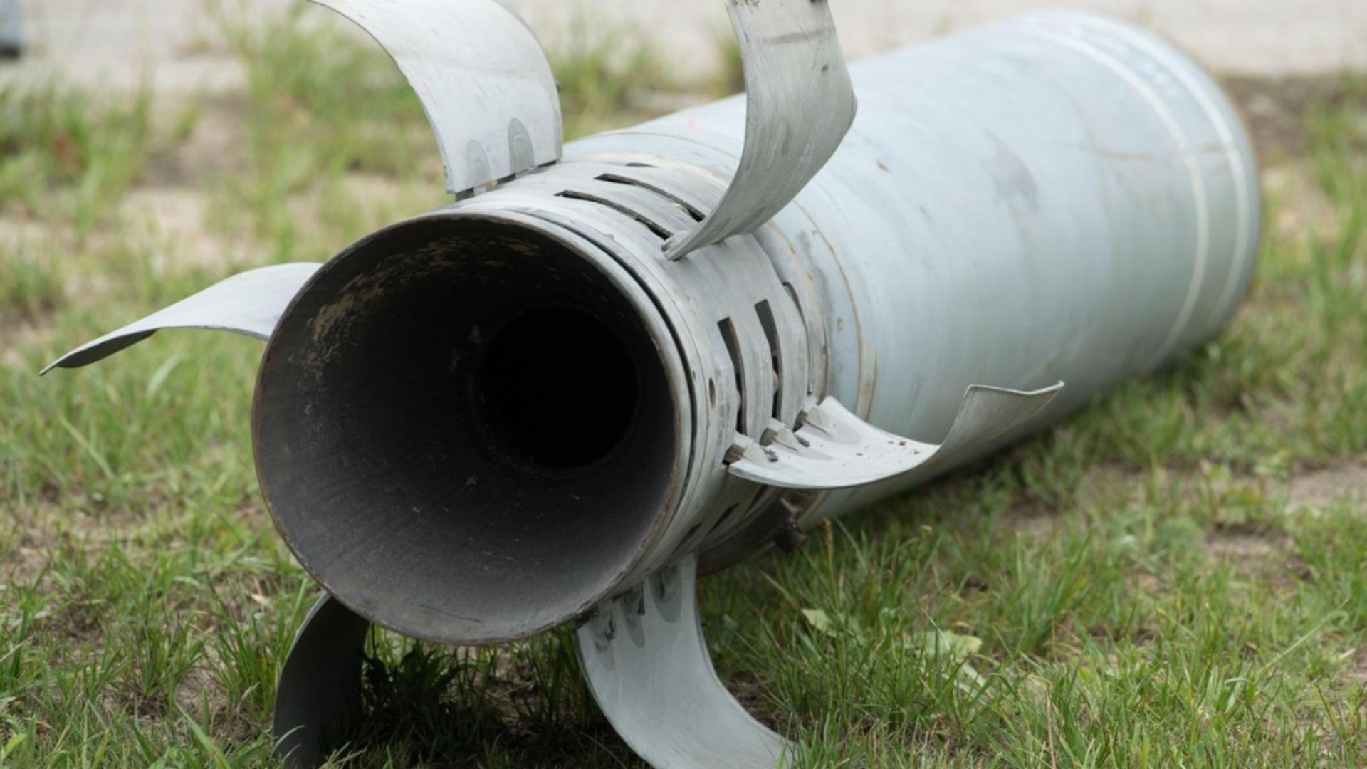 Resturile unei rachete rusești/ Foto: Profimedia