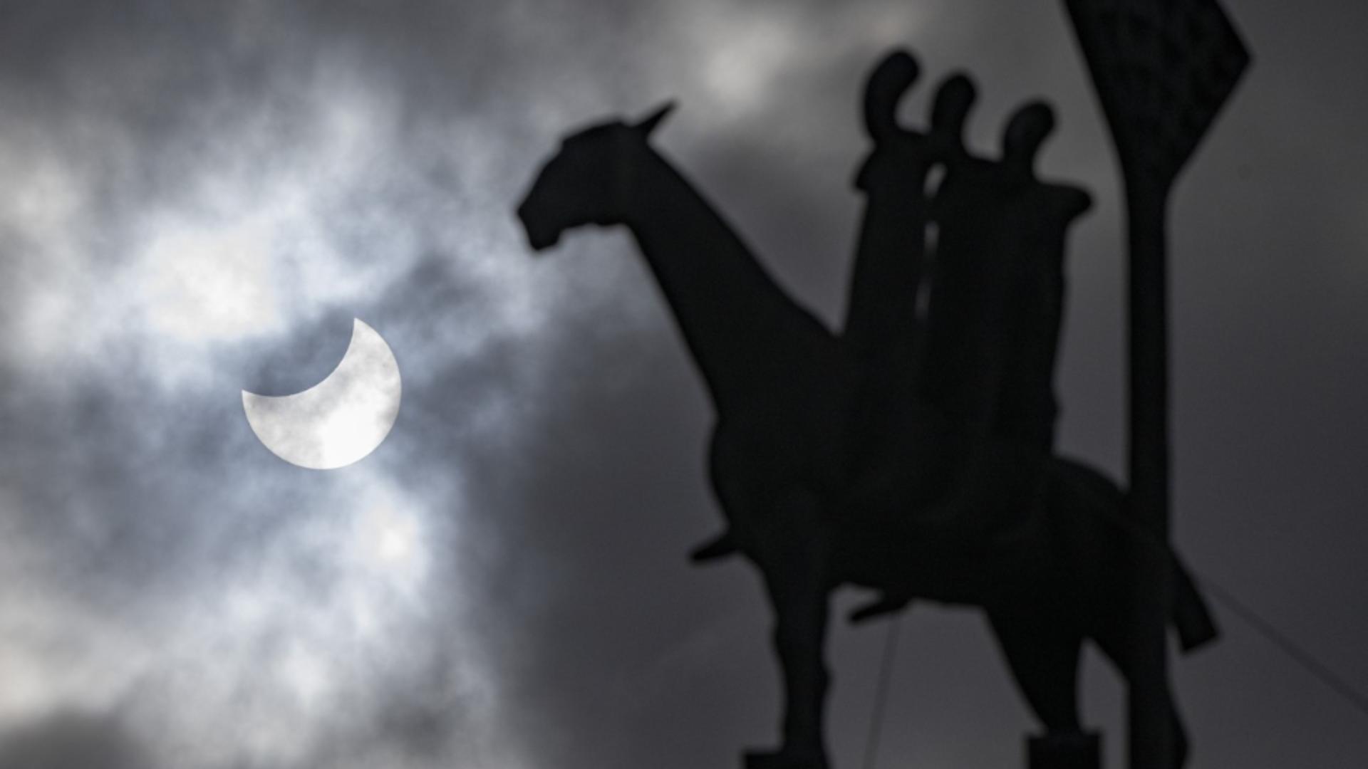 Eclipsă de Lună fotografiată din Suedia (Profimedia)