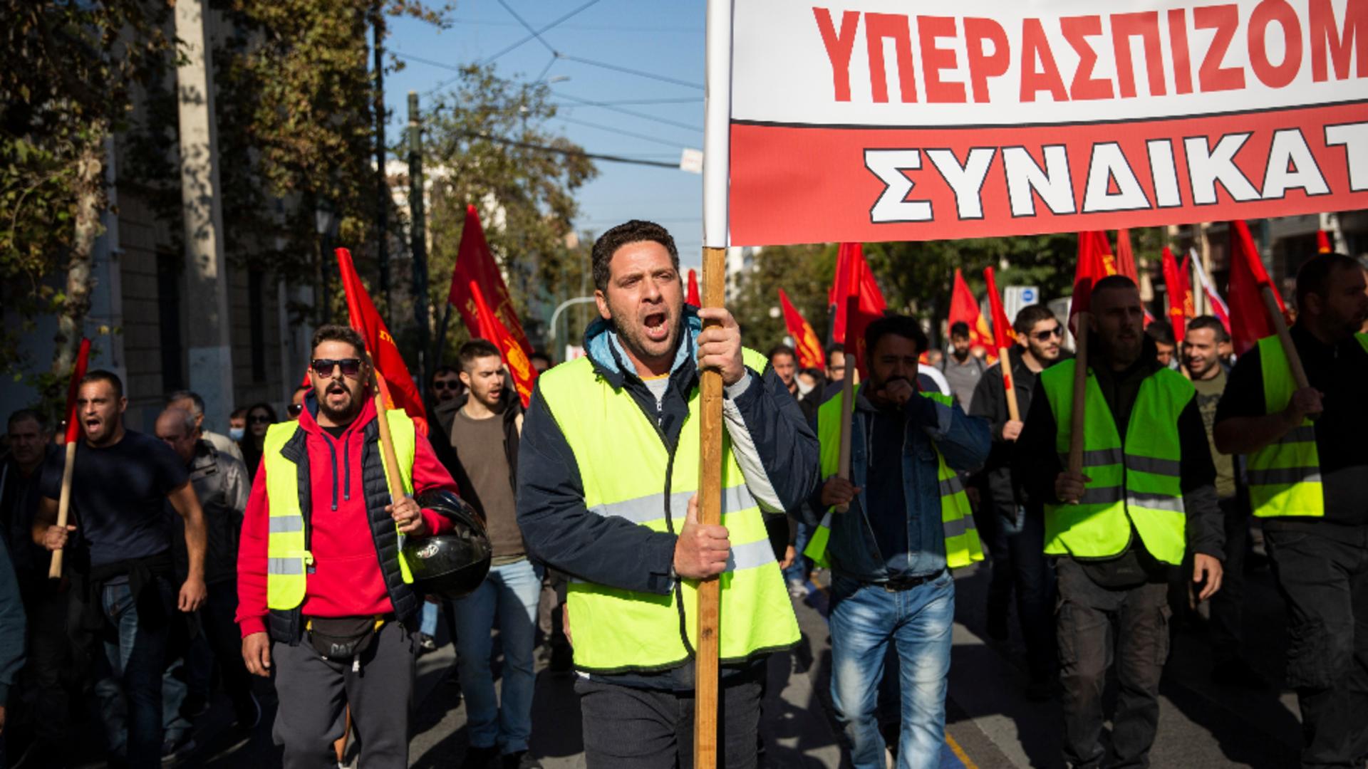 Protest în Grecia / Sursa foto: Profi Media