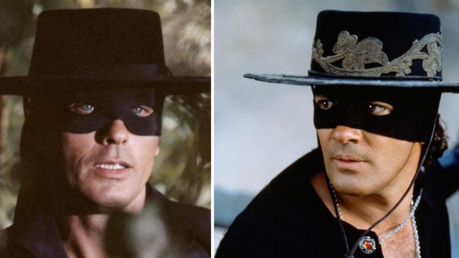 Alain Delon și Antonio Banderas în rolul Zorro (Profimedia)