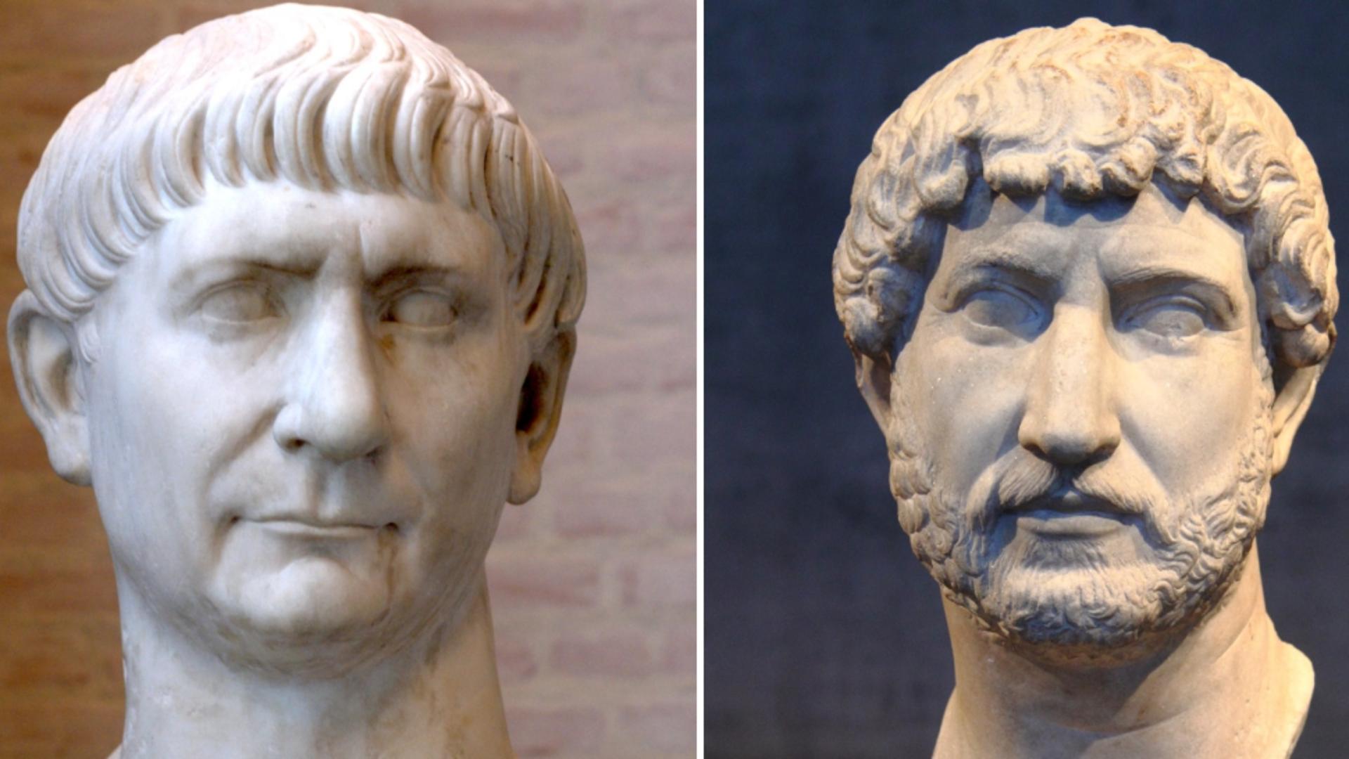 Împărații Traian și Hadrian  (Wikipedia Commons)