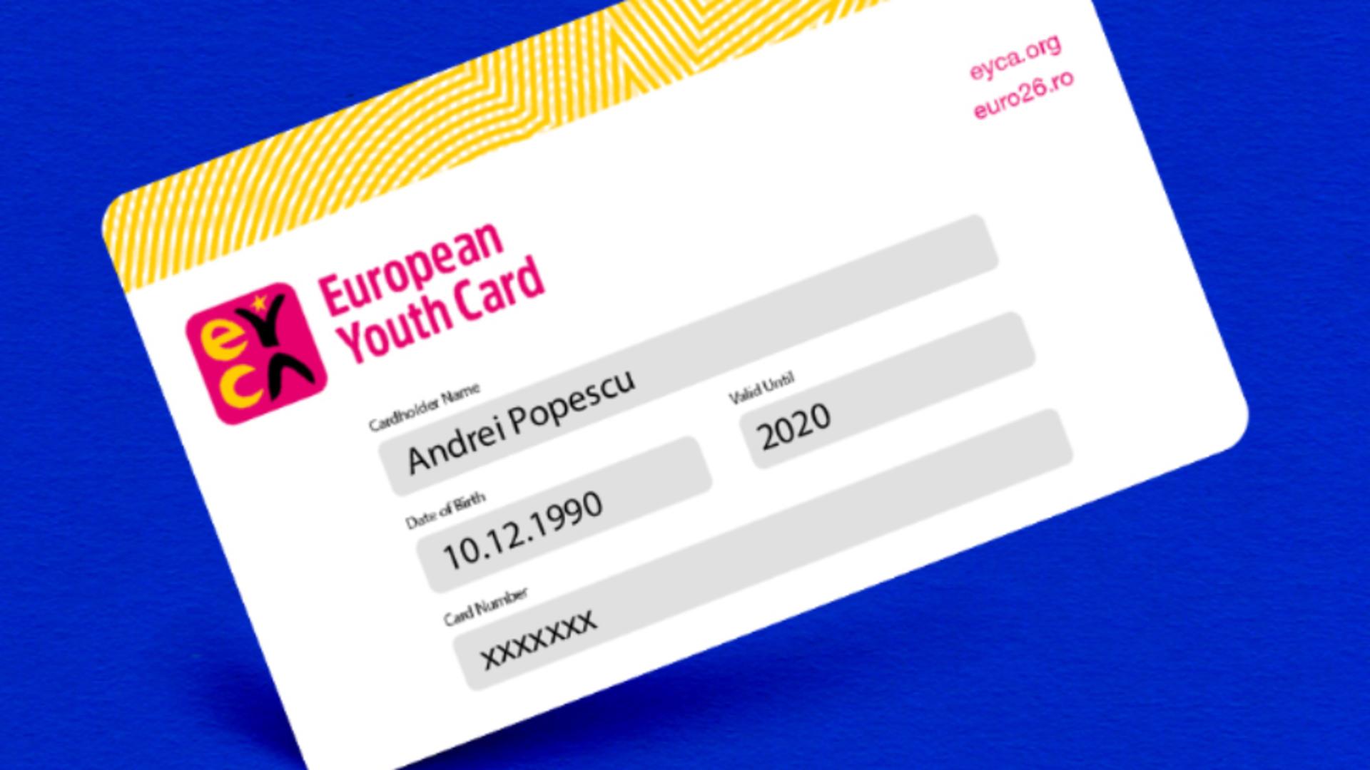 Card/ Captură foto europeanyouthcard.ro