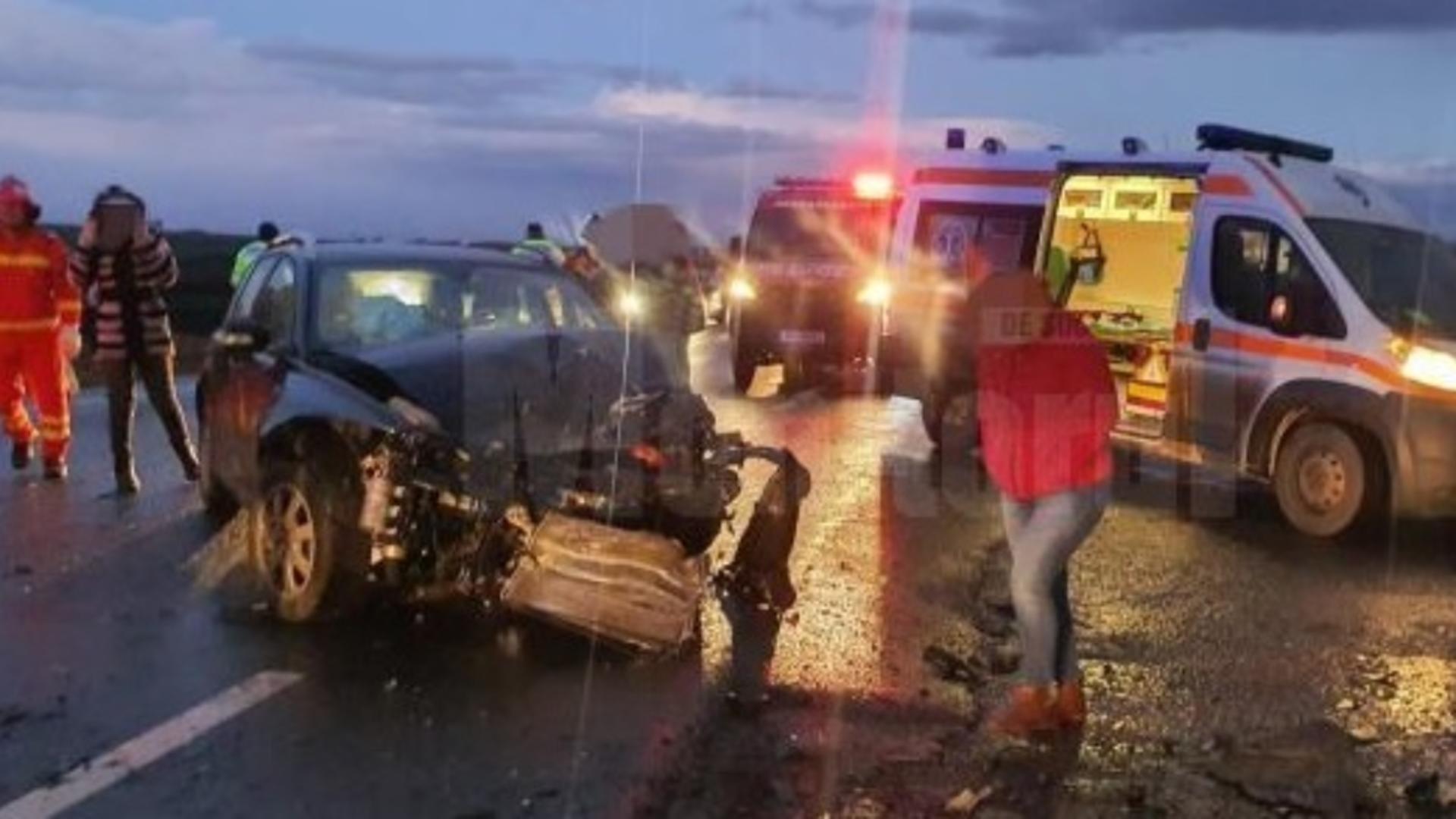 Accident cu 7 victime, în Suceava, după ce un șofer care a adormit la volan