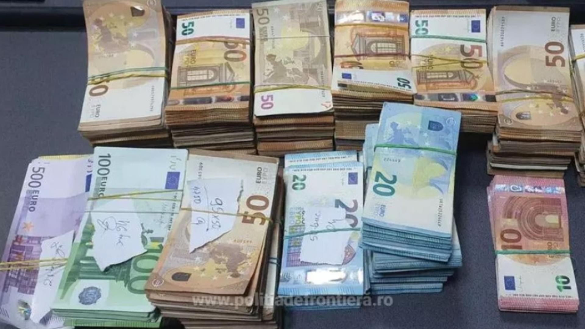 Suma uriașă în euro descoperită asupra unui ucrainean care a vrut să intre în România