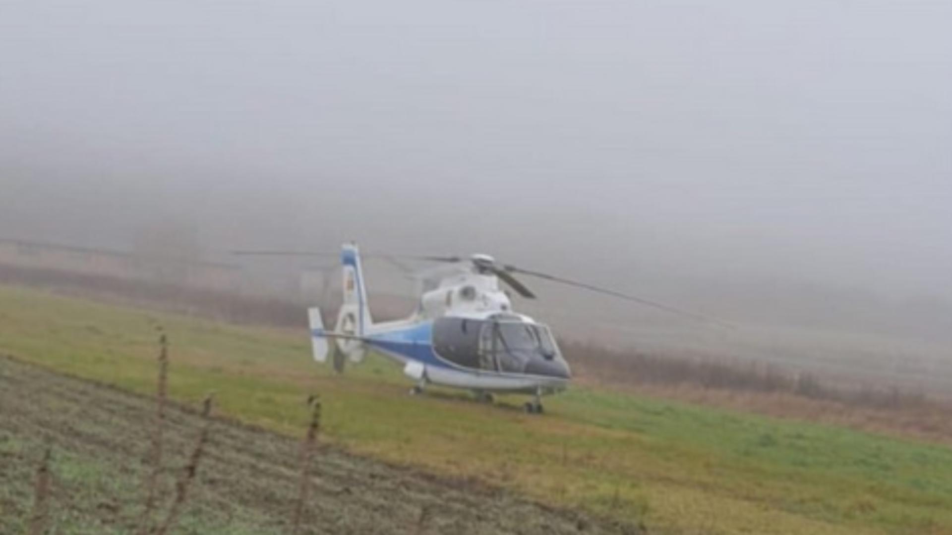 Elicopter militar, aterizat FORȚAT - Aparatul efectua un zbor de antrenament