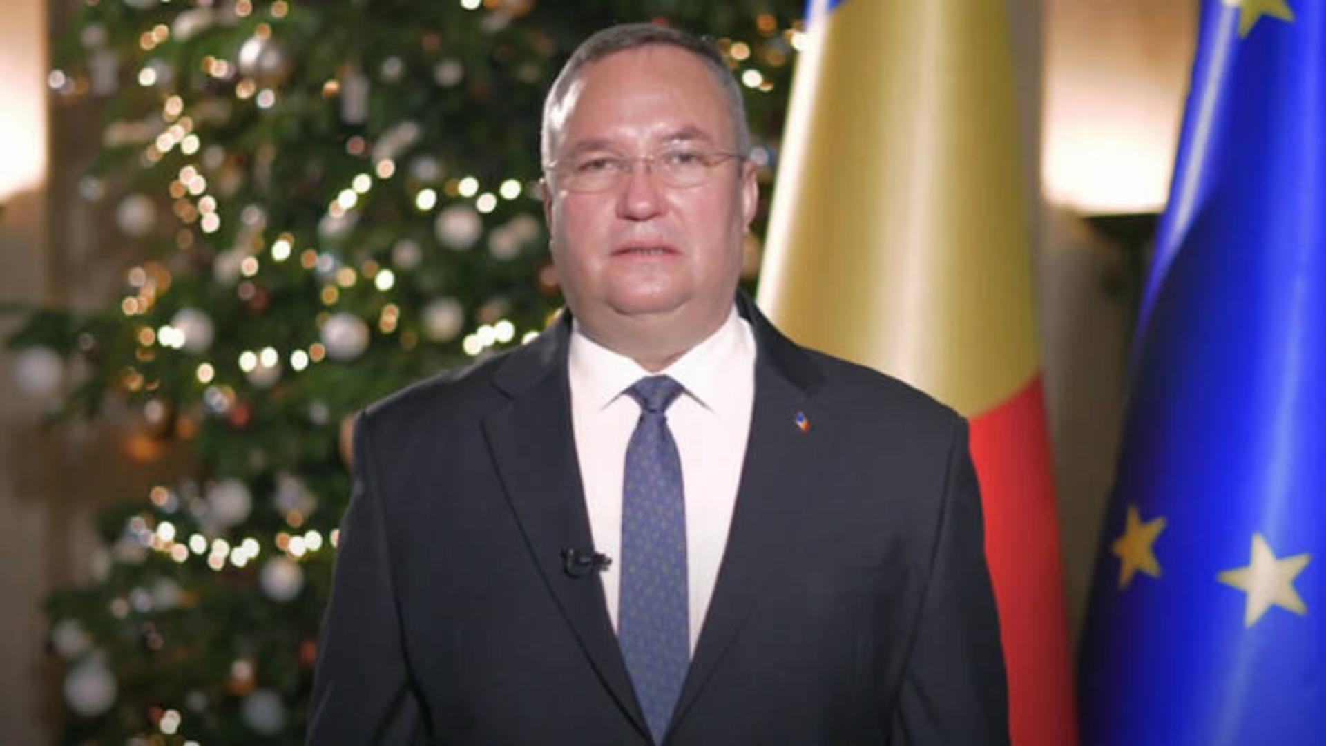 Premierul Nicolae Ciucă, mesaj de Crăciun pentru români