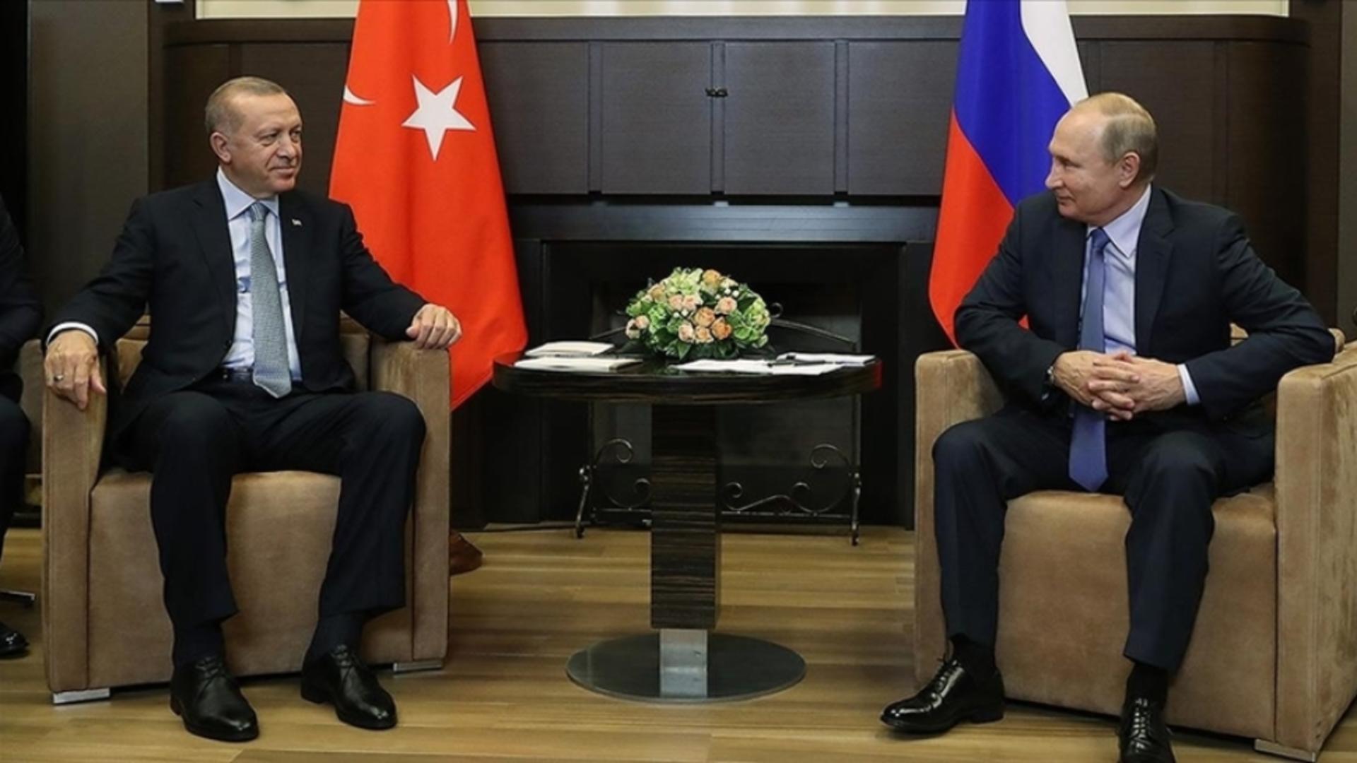 Presedintele Turciei si presedintele Rusiei