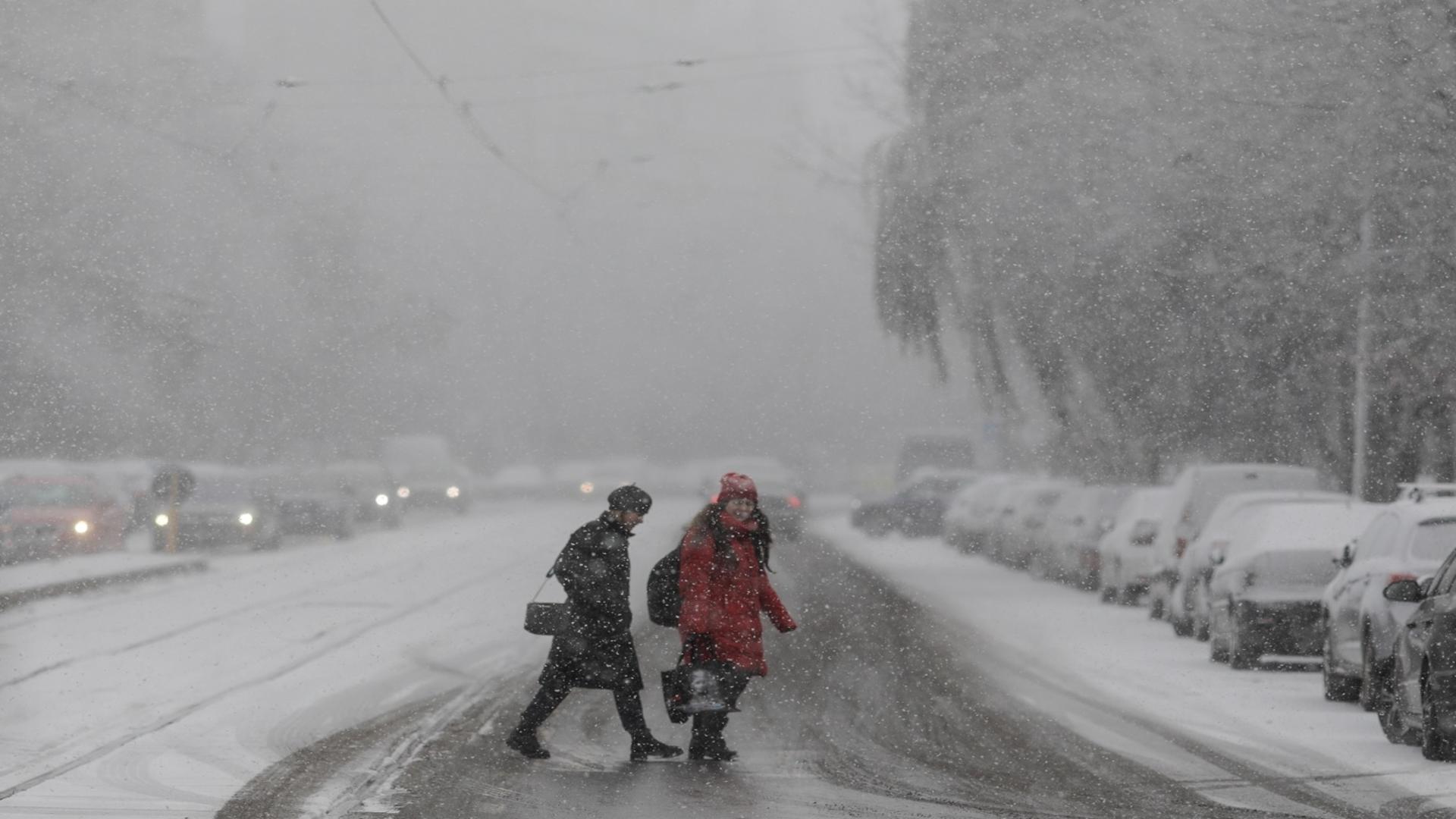 Prima ninsoare din București  / Foto: Inquam Photos