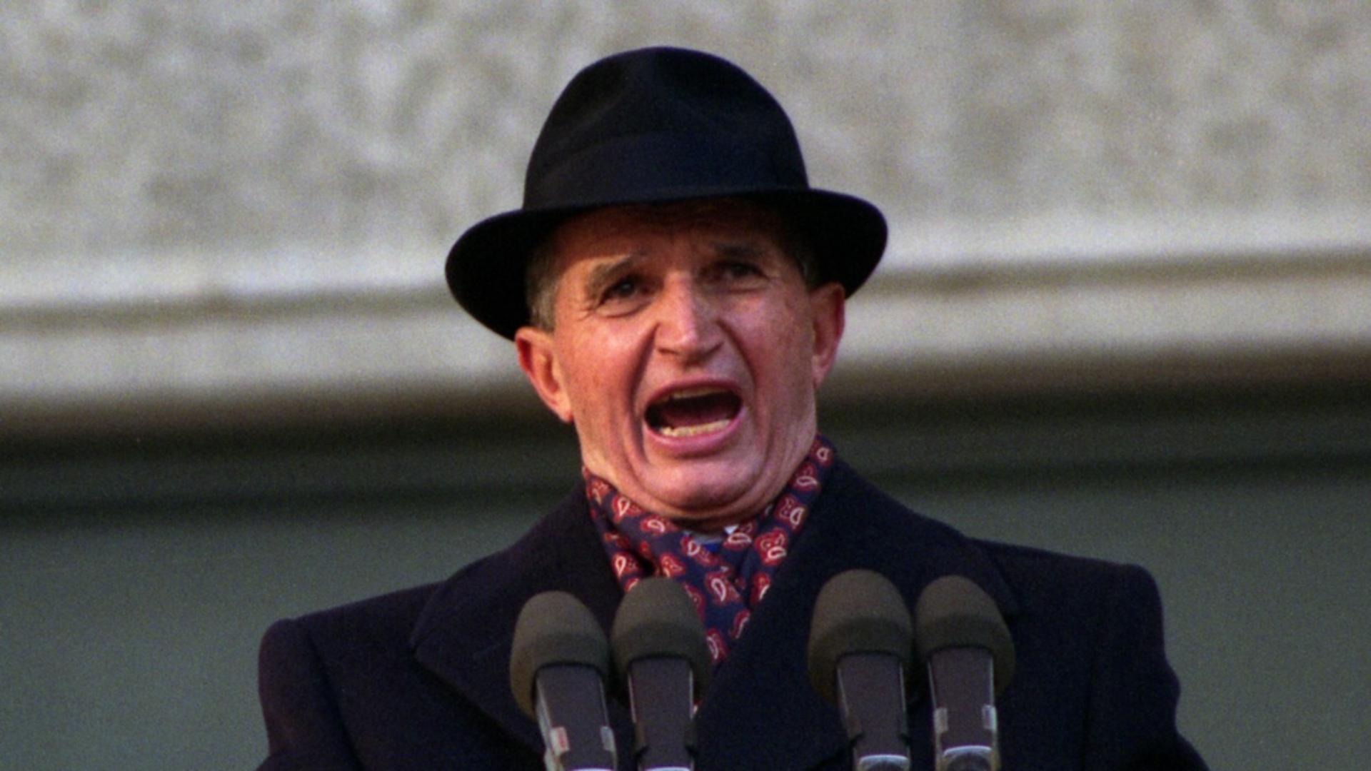 Nicolae Ceausescu 21 dec.1989 (Profimedia)
