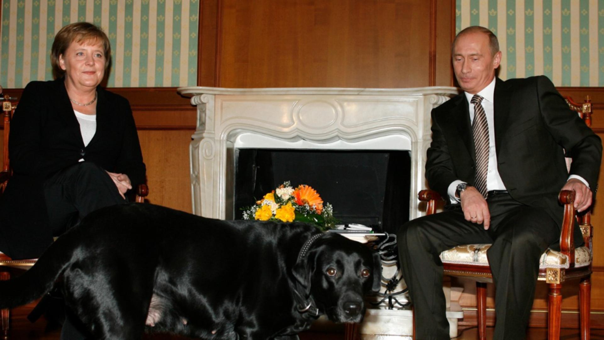 Angela Merkel și Vladimir Putin (2007 - Profimedia)