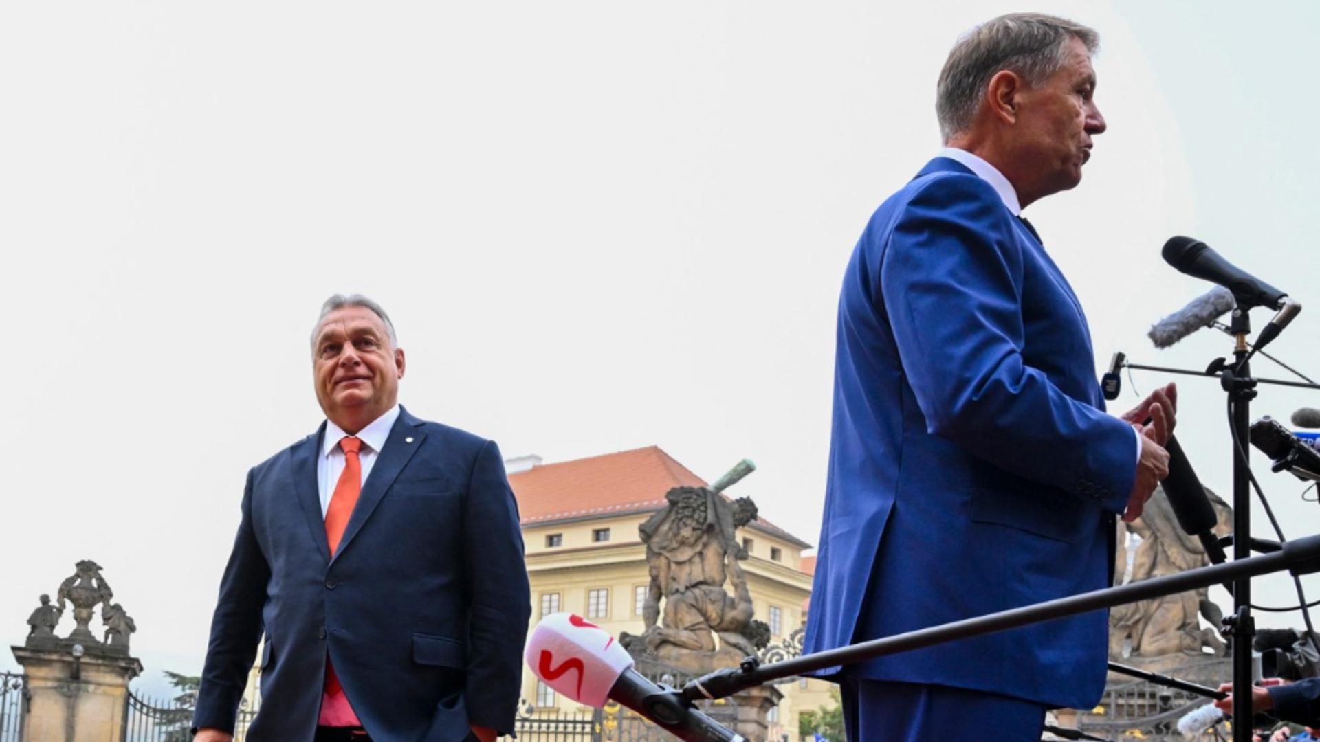 Klaus Iohannis și Viktor Orban (arhivă 2022 - Profimedia)