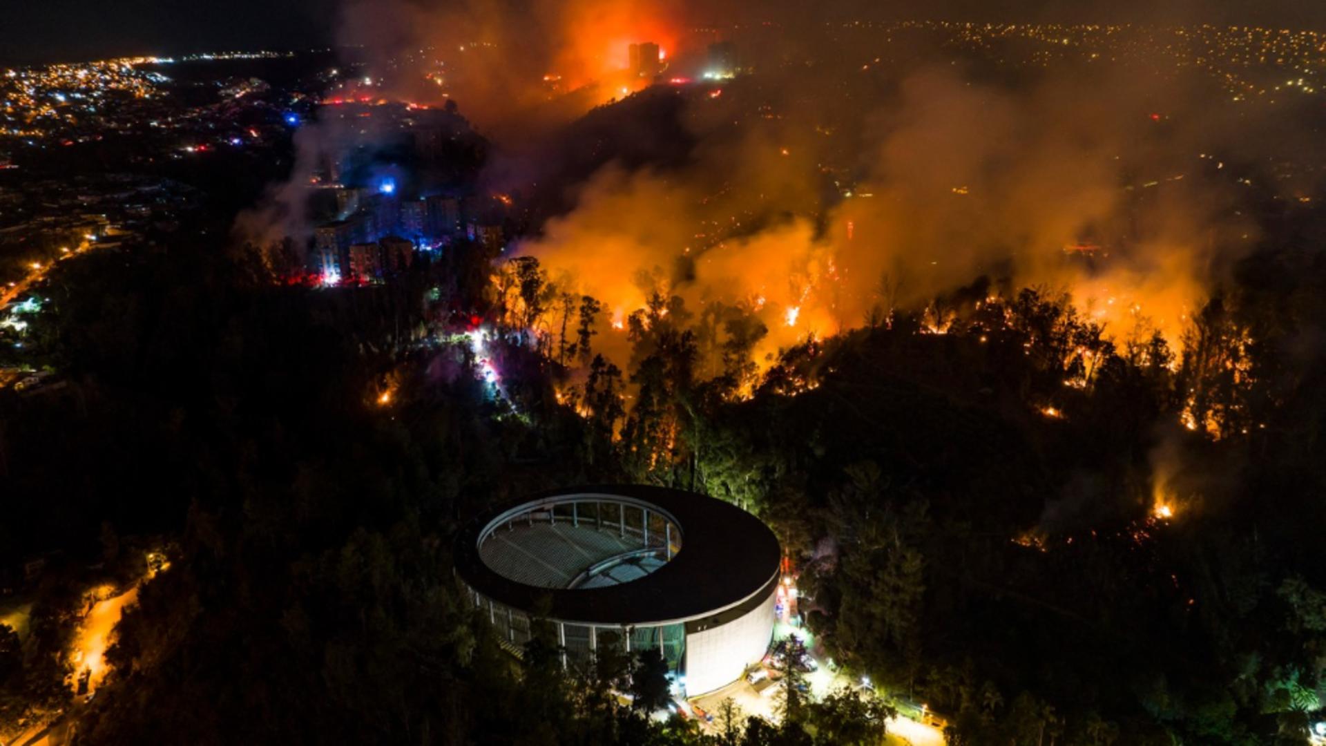 Incendiu devastator în Chile / Foto: Profi Media