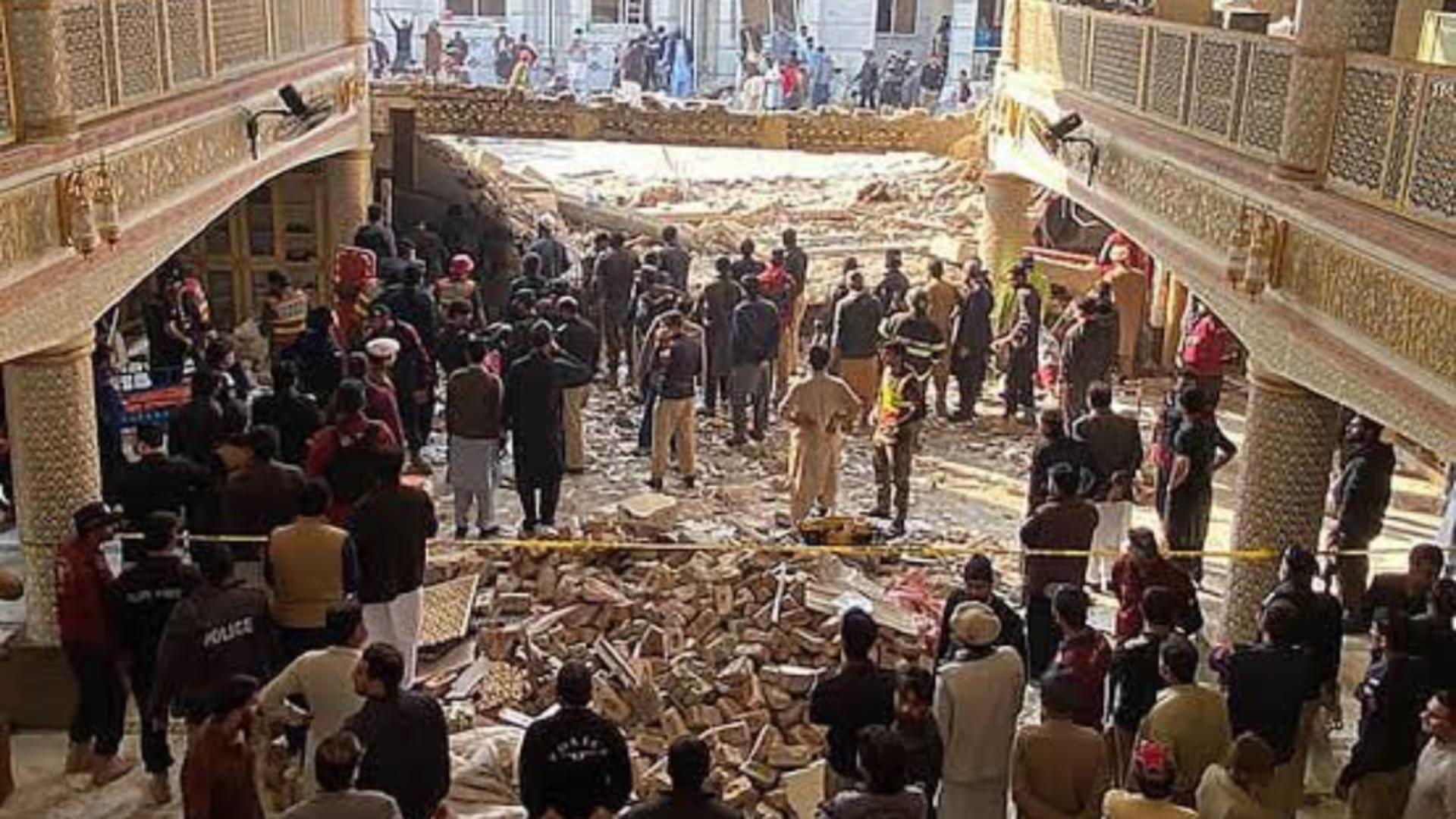 Explozie Peshawa, Pakistan/ Captură foto Twitter