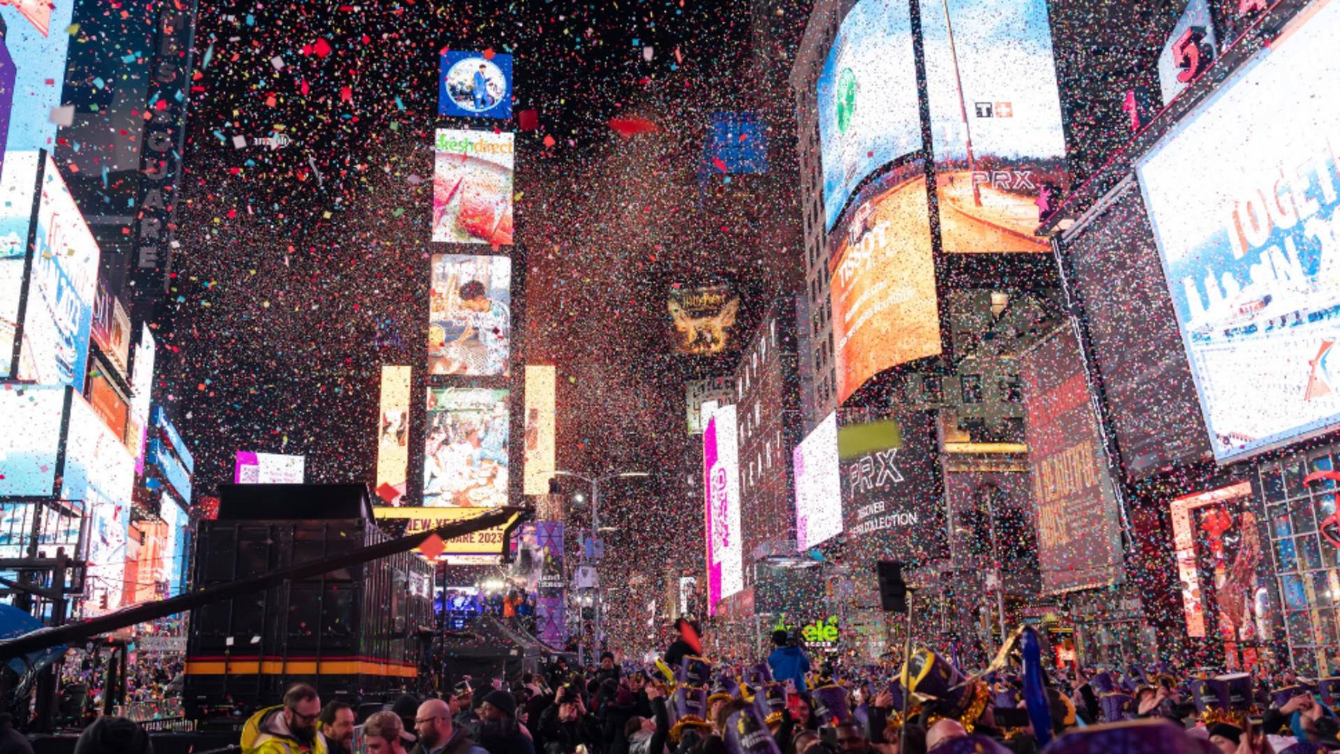 Anul Nou - 2023, New York, SUA. Foto/Profimedia