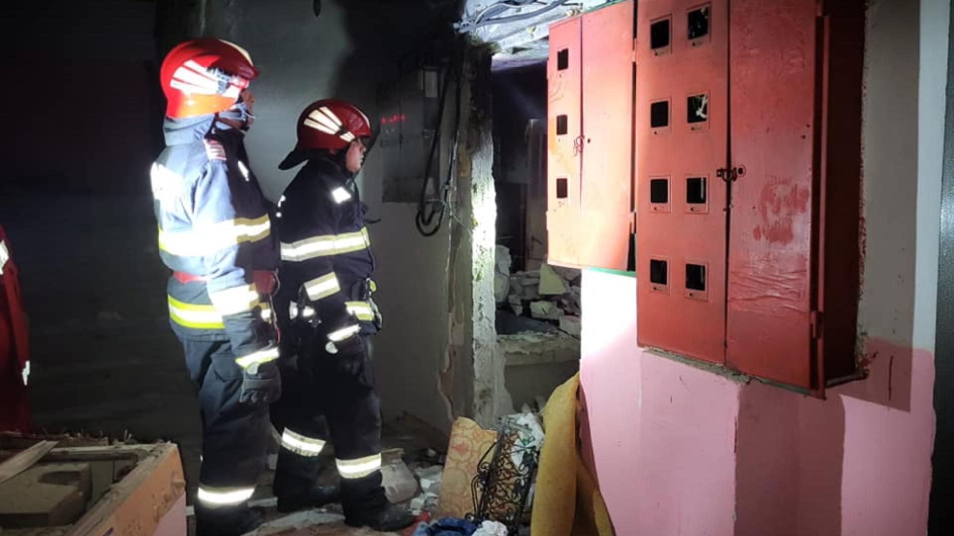 Explozie violentă într-un bloc din Giurgiu! Proprietarul a ajuns în stare gravă la spital cu mai multe arsuri 