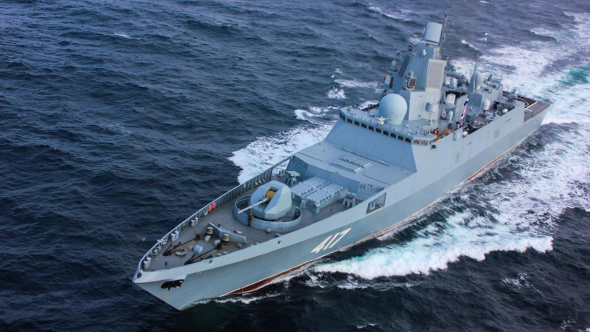 O navă de război rusă echipată cu rachete hipersonice Zircon va participa la exerciții militare comune cu forțele din China și Africa de Sud
