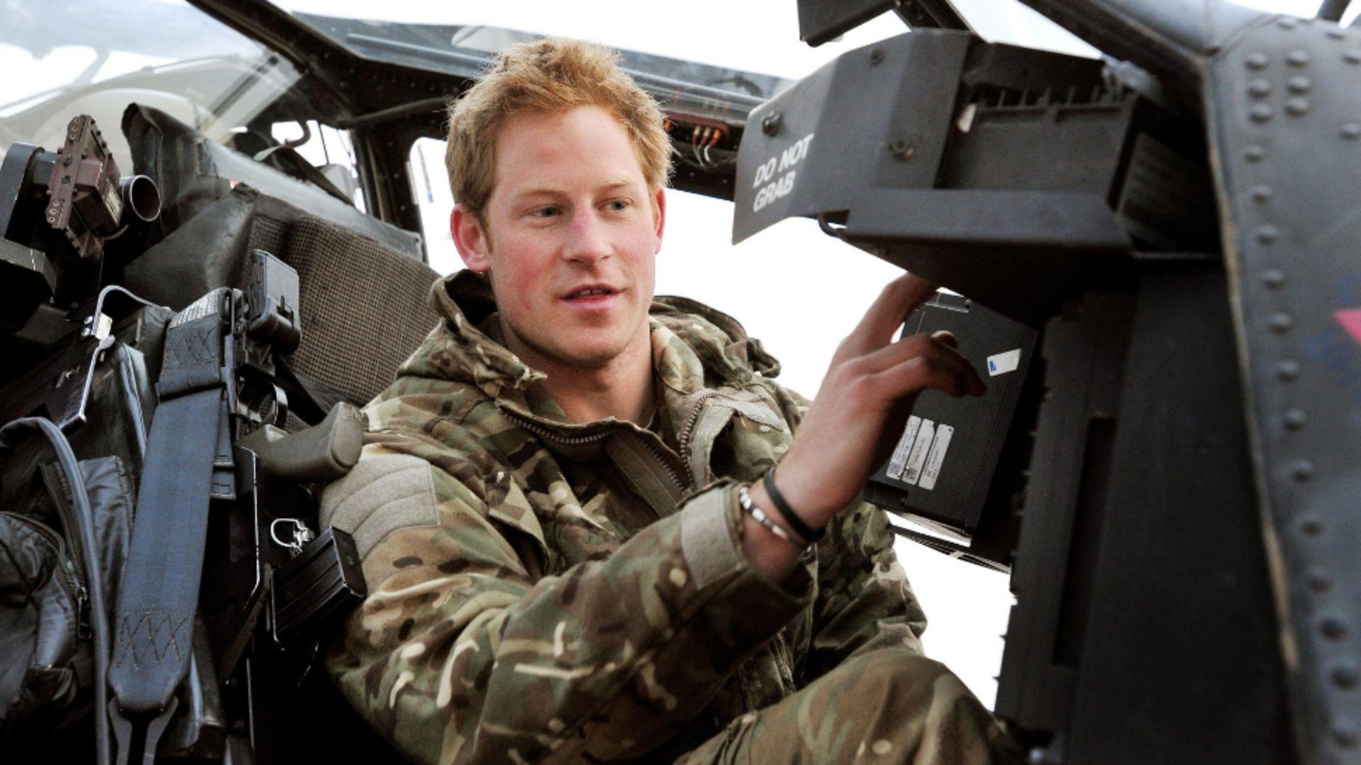 Harry a fost pilot de elicopter în Afganistan. Foto/Profimedia
