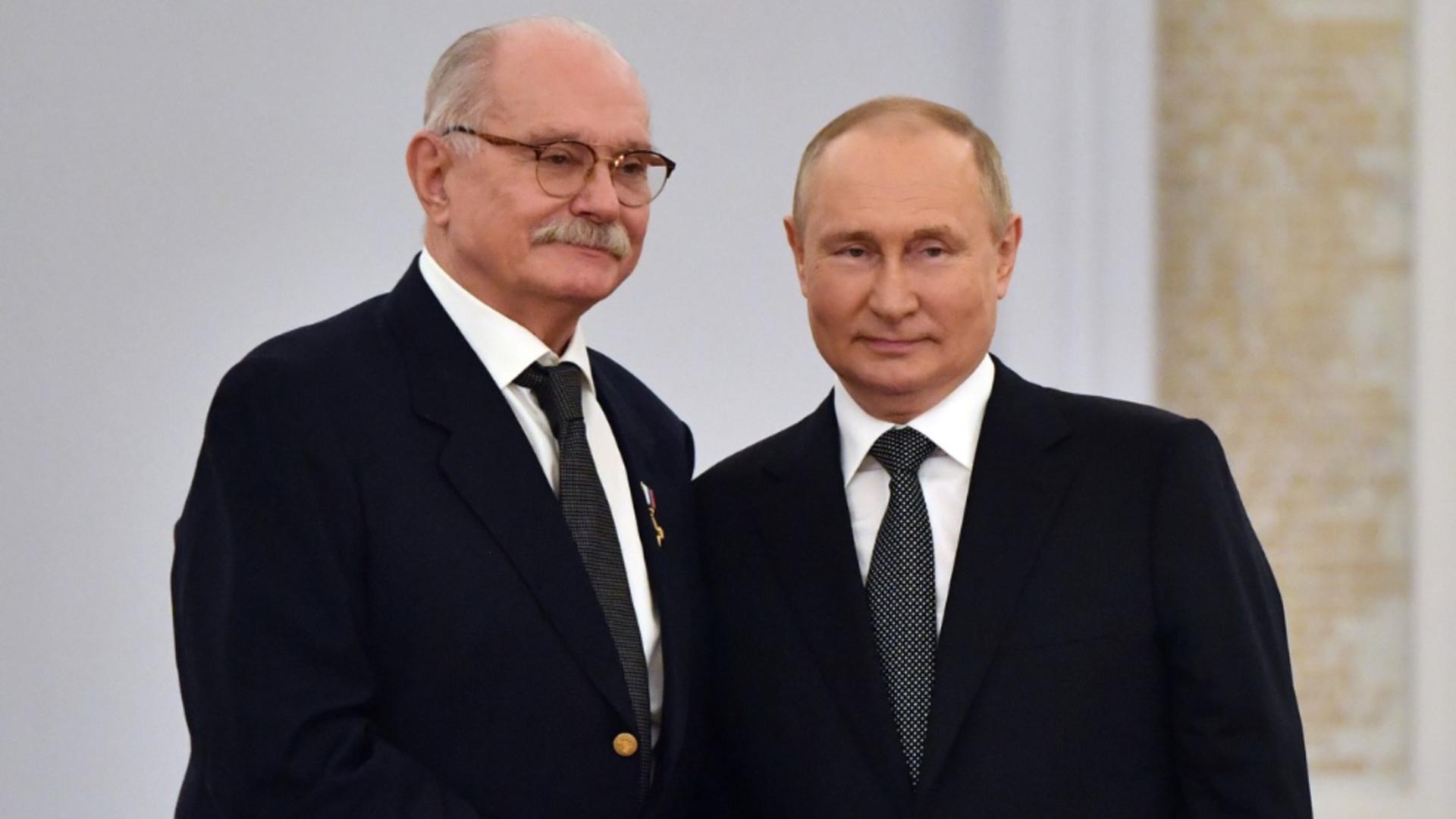Nikita Mihalkov și Vladimir Putin Foto: Profi Media