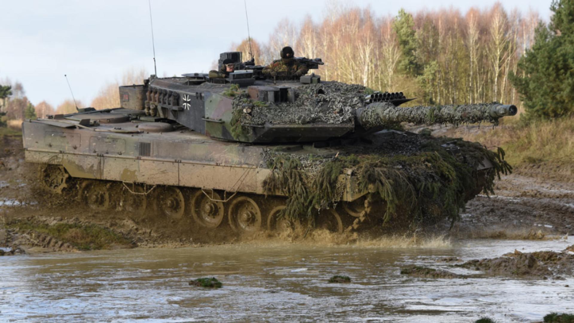 Tanc Leopard 2/ Captură Twitter