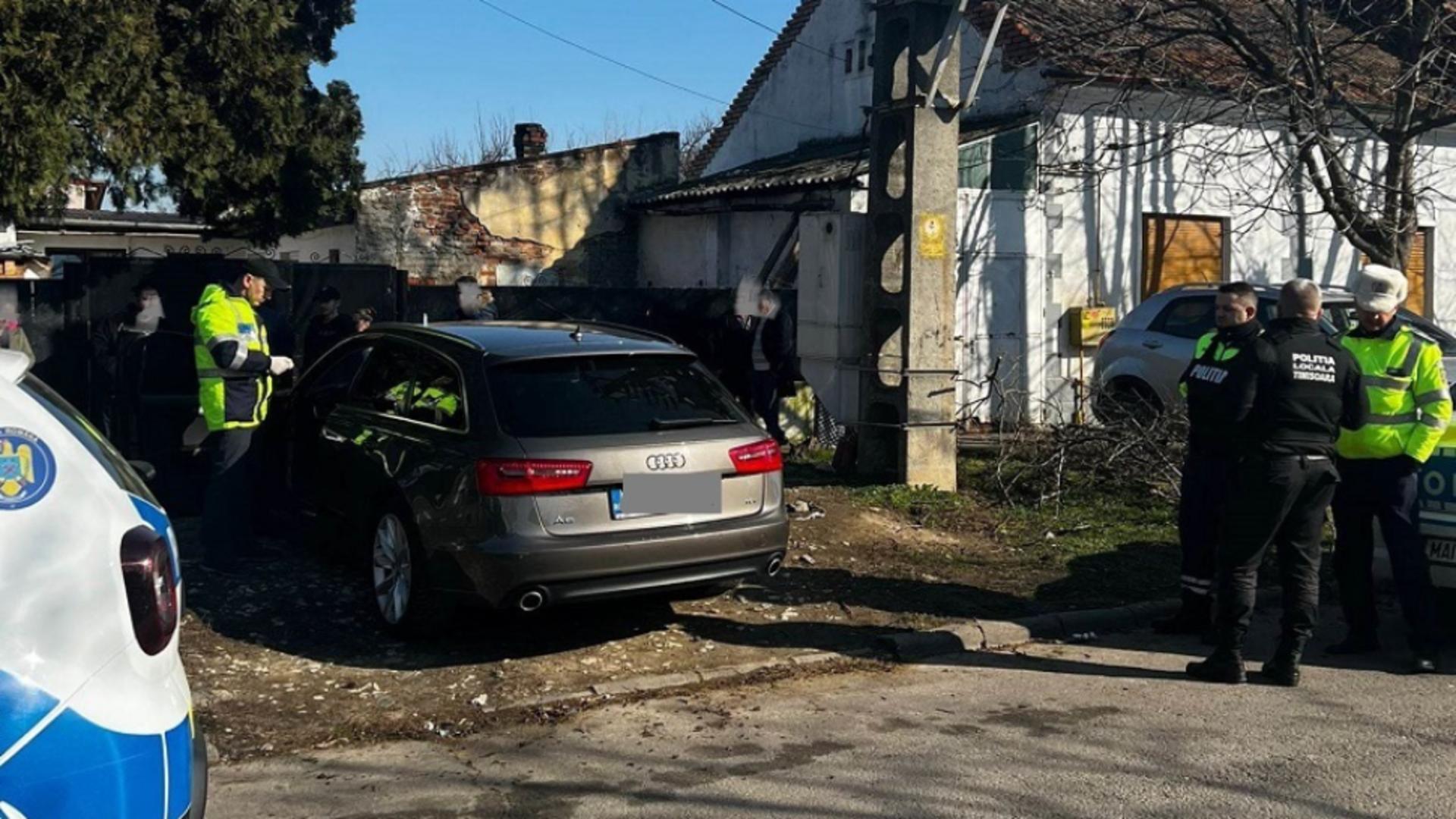 Un șofer a lovit cu mașina un polițist local. Foto: Direcția Poliția Locală Timișoara