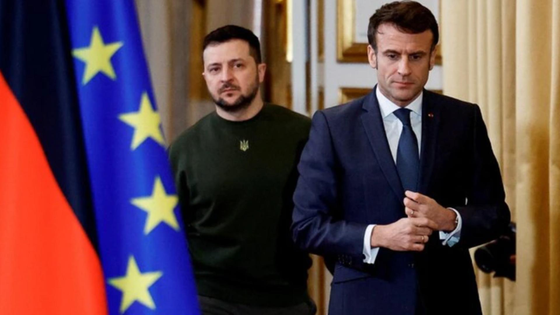 Macron si Zelenski