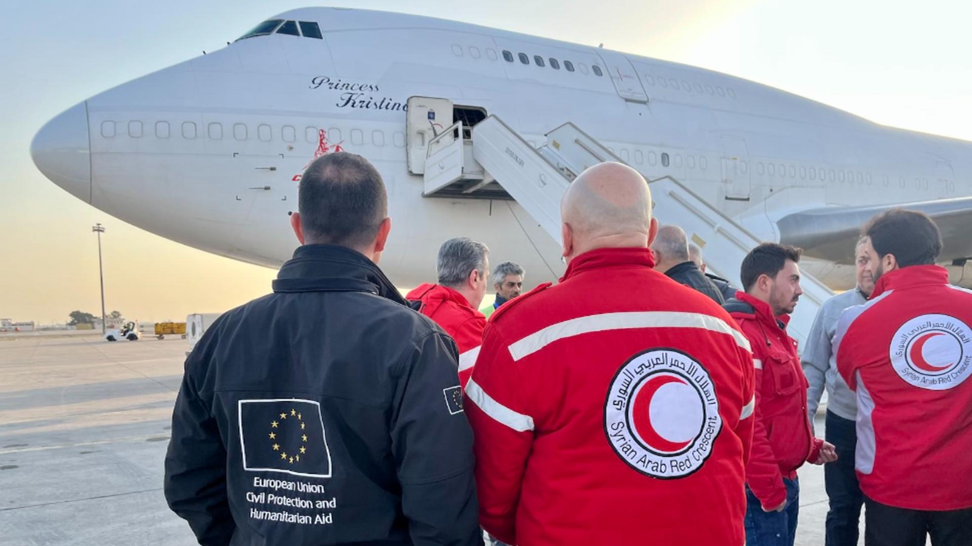 POD aerian umanitar pentru Siria, după cutremurele devastatoare - Ajutoare din UE de 1,1 milioane de euro - Misiune specială din România