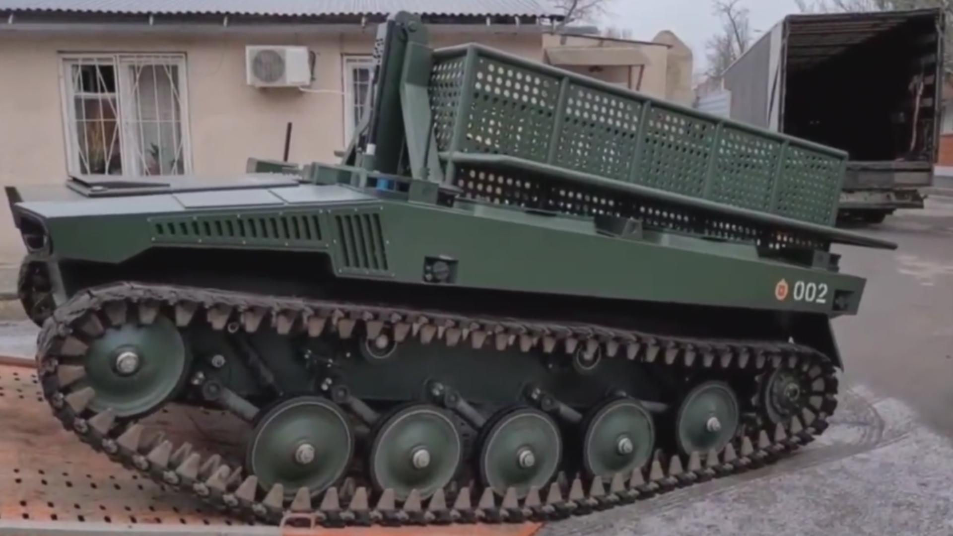 Roboții ”Marker” au fost trimiși pe frontul din Ucraina. Foto: Twitter