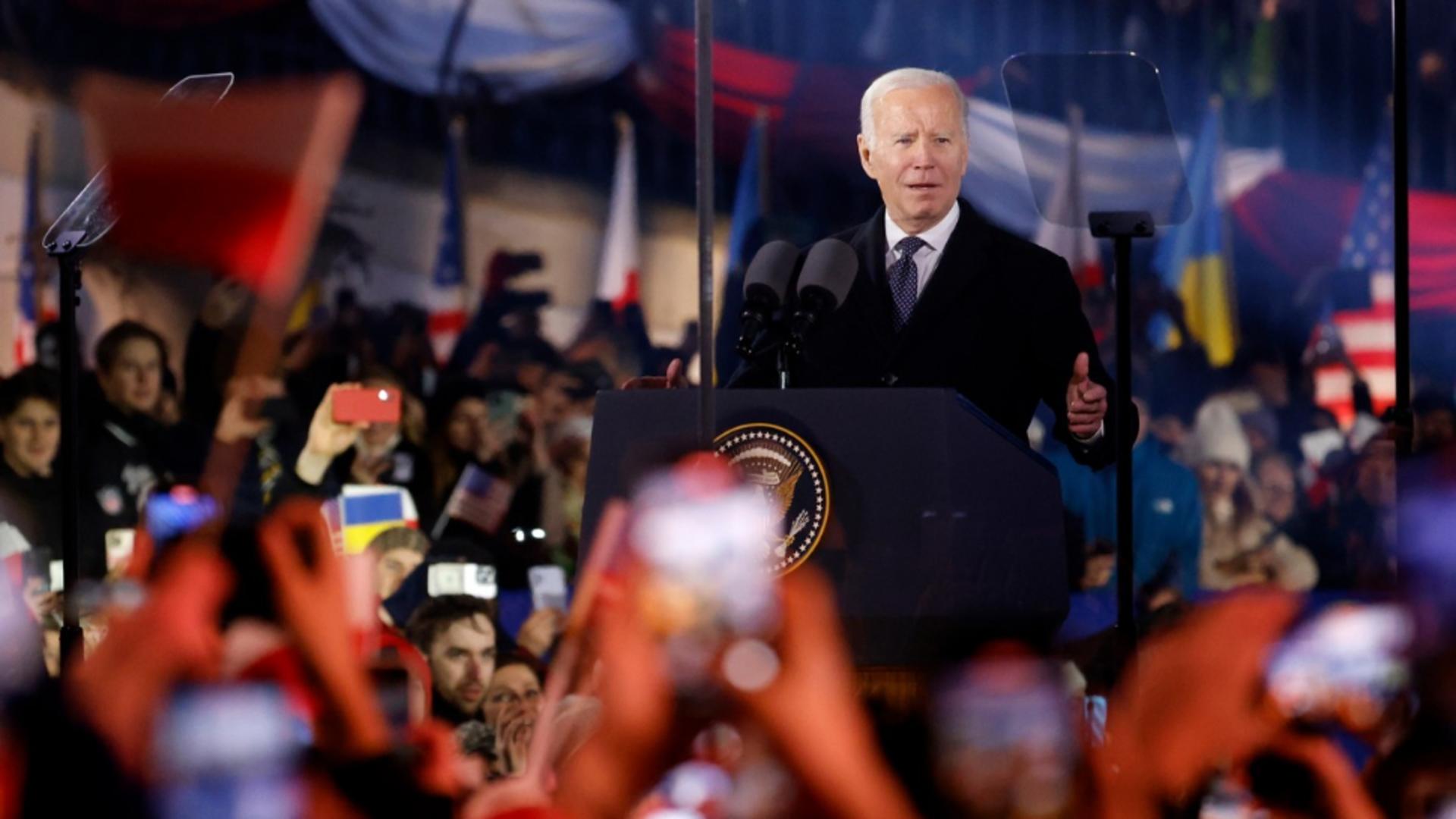 Joe Biden în Polonia. Foto/Profimedia