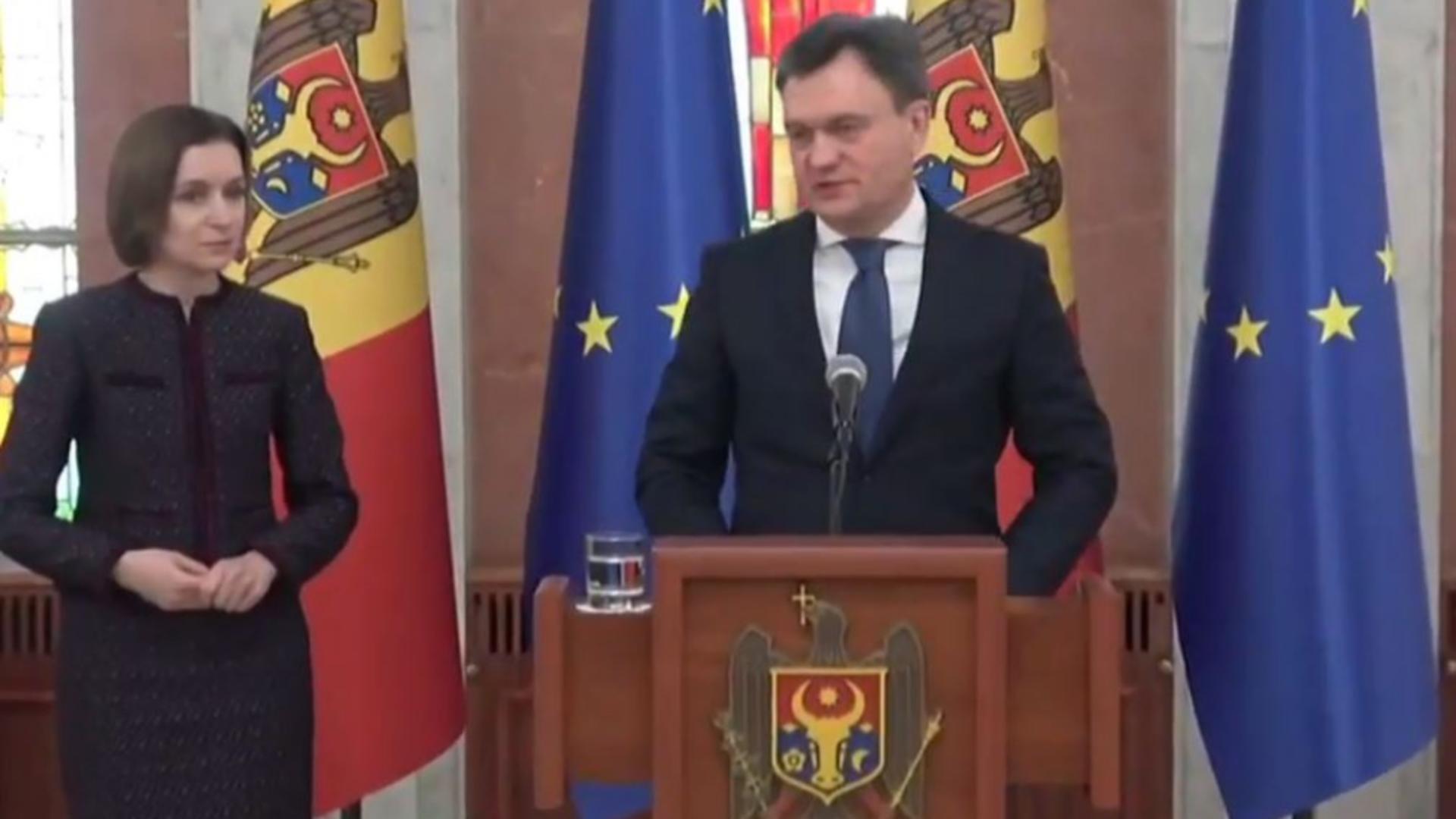 Dorin Recea, noul premier al Republicii Moldova. Foto/Captură video