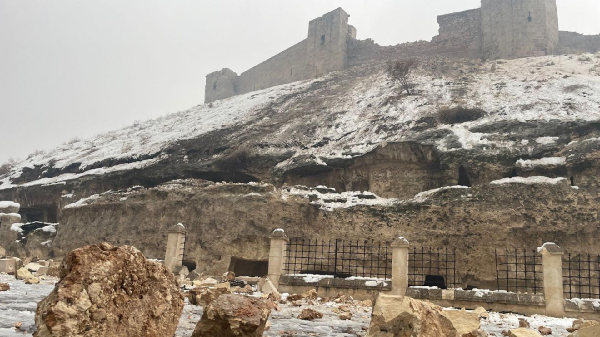 Castelul Gaziantep, pus la pământ de cutremurul devastator din Turcia - Rezista de 2.000 de ani - FOTO&VIDEO