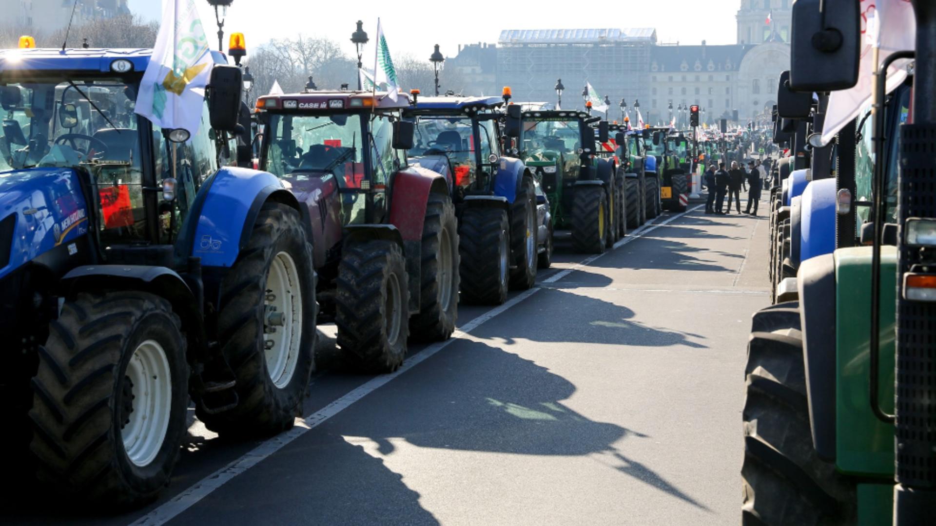 Fermierii francezi au luat cu asalt Parisul. Foto: Profimedia 