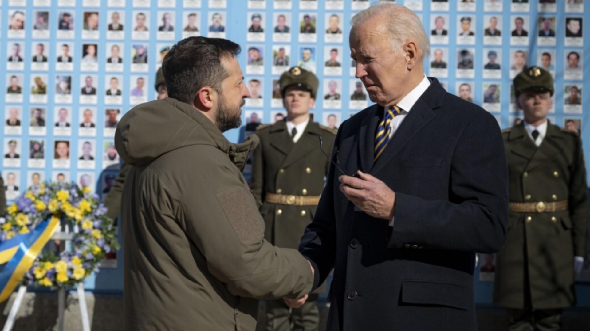 Vizita lui Joe Biden la Kiev. Foto: Profimedia