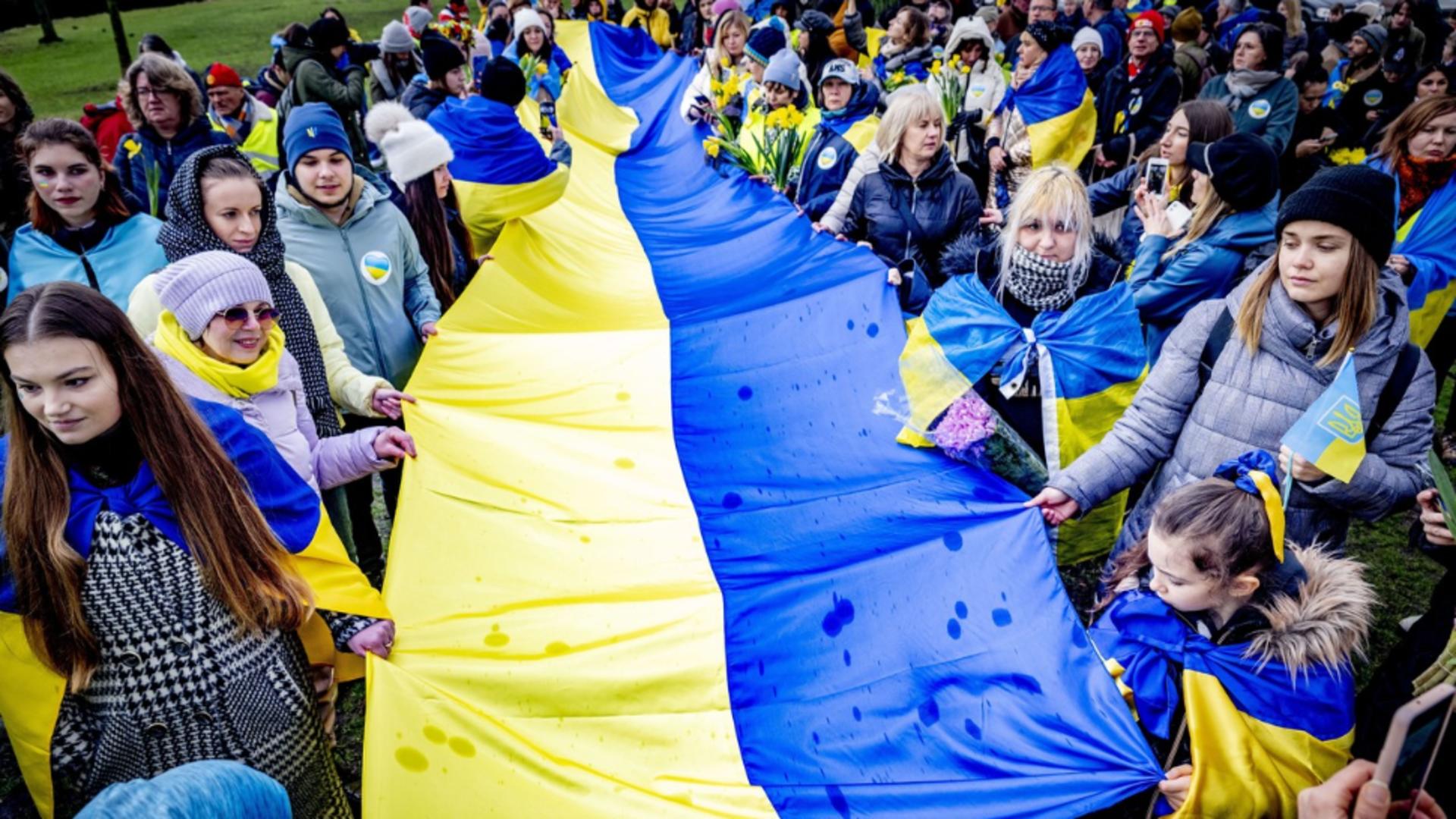 Manifestații împotriva războiului din Ucraina, la un an de la invadarea de către Rusia lui Putin