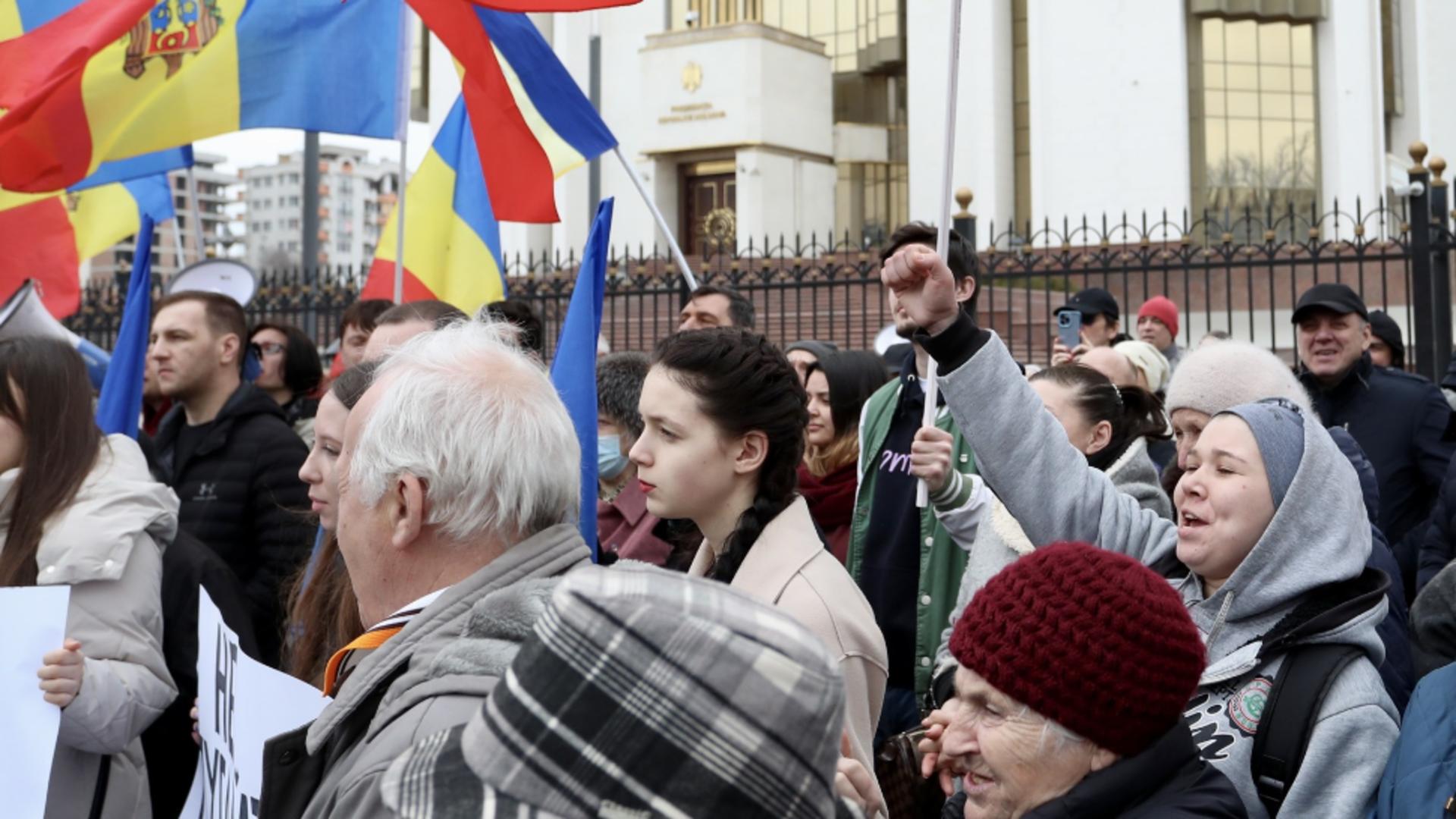 Proteste în Chișinău. Foto: Profimedia