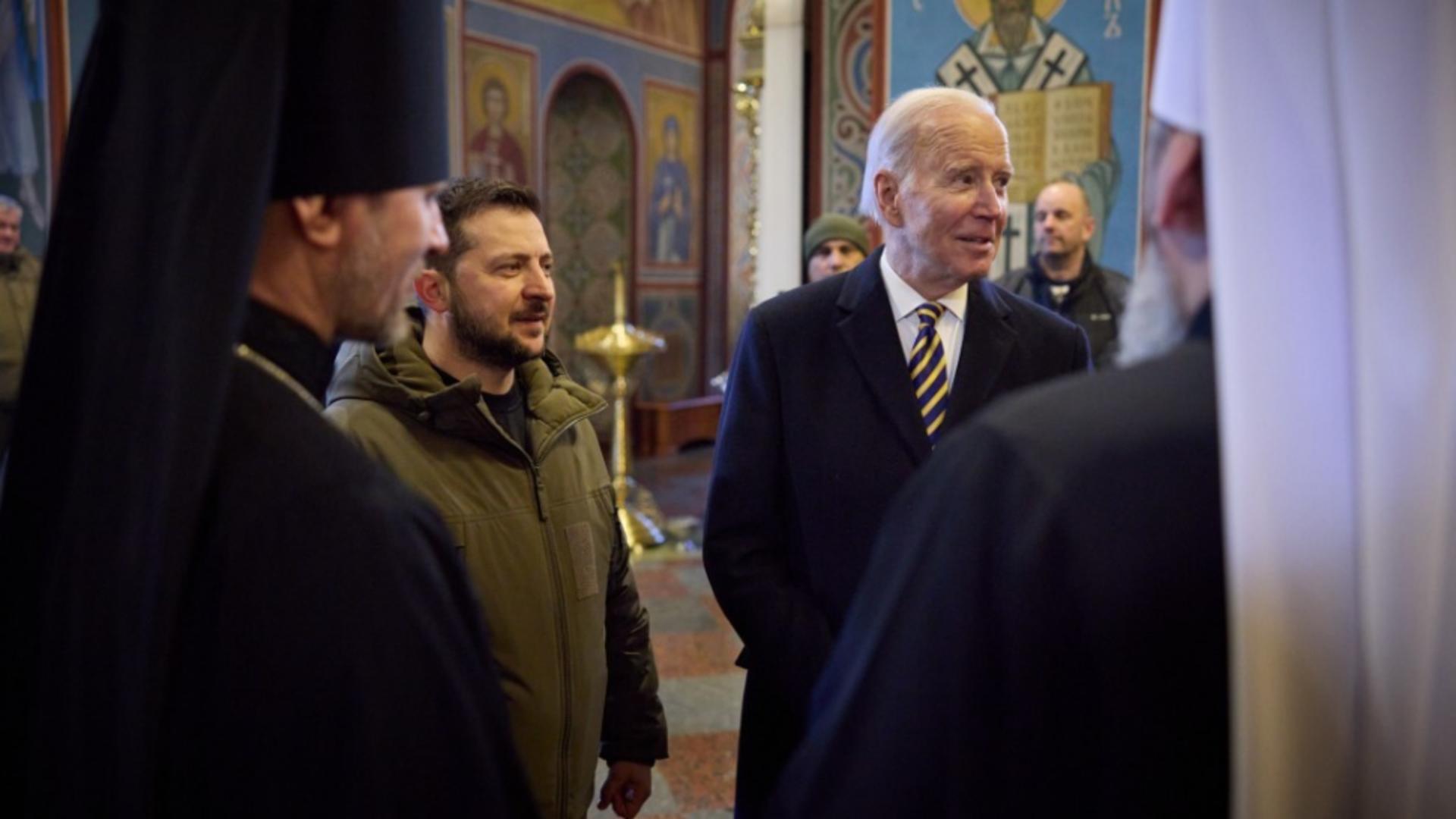 Biden, în vizită la Kiev. Foto/Profimedia
