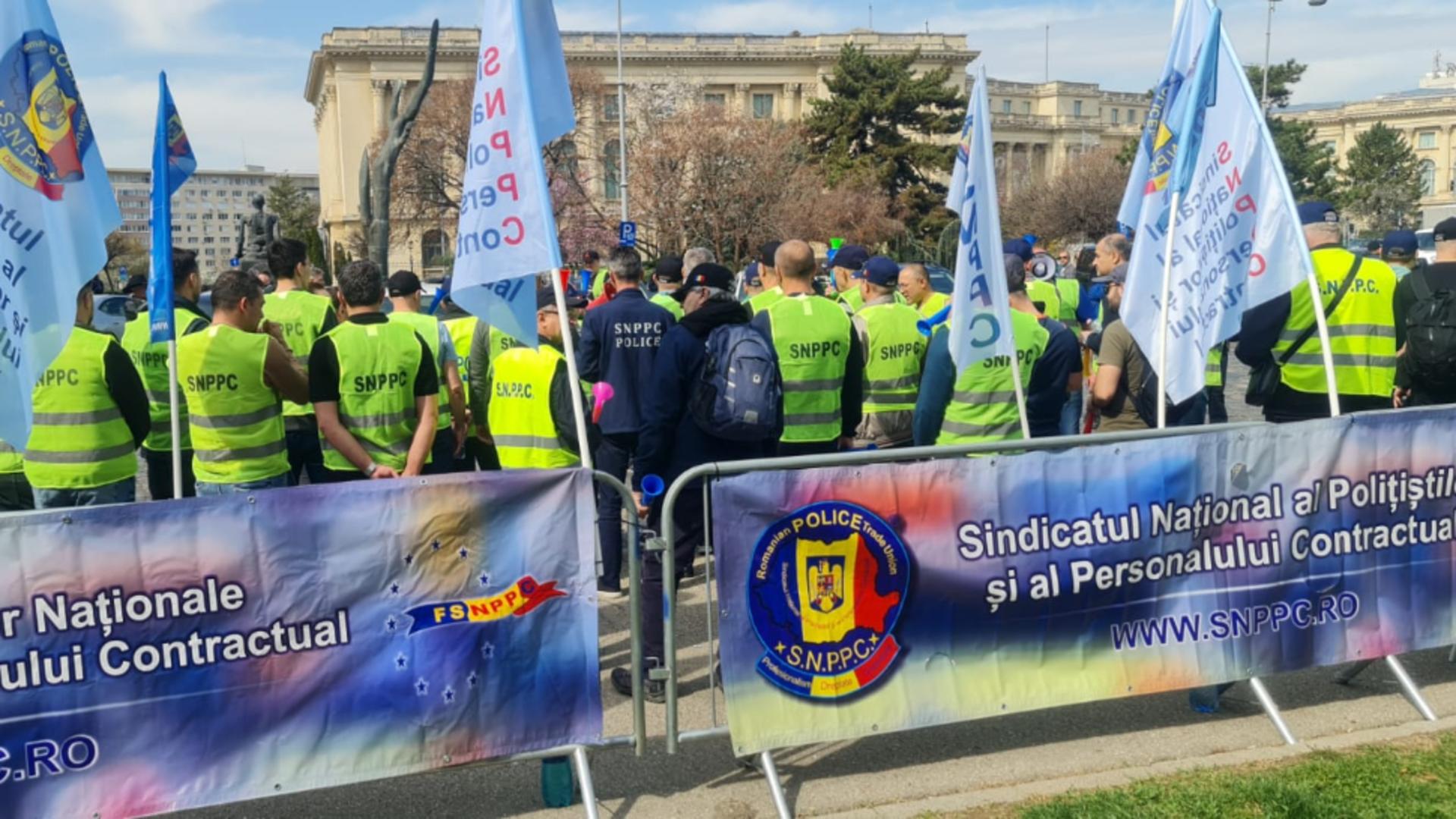 Ziua Poliției Române - 25 martie, sărbătorită de oamenii legii în stradă: PROTEST în Capitală din cauza salariilor și pensiilor speciale