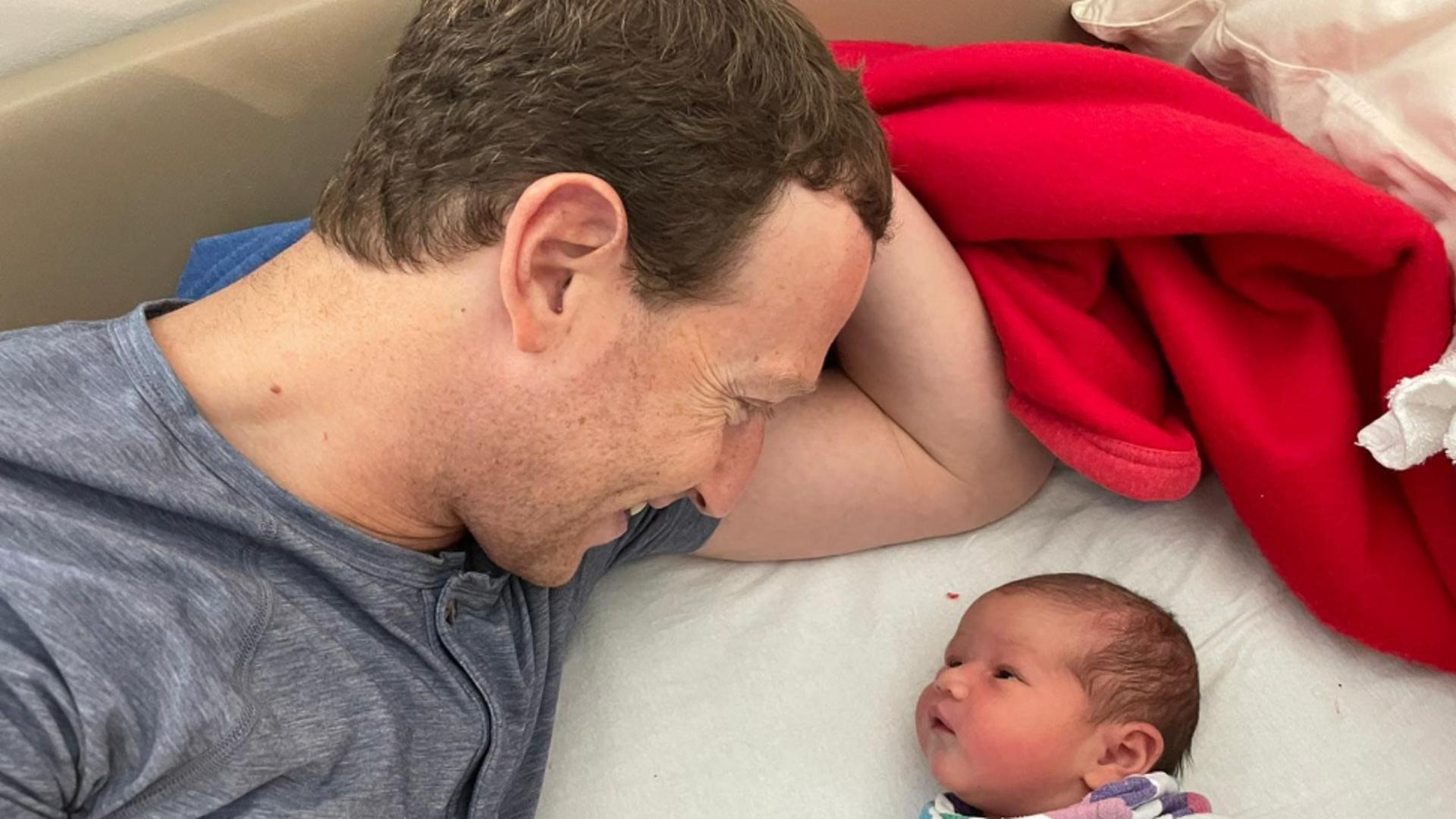 Mark Zuckerberg, tată pentru a treia oară - Fondatorul Facebook a dezvăluit numele micuței - FOTO